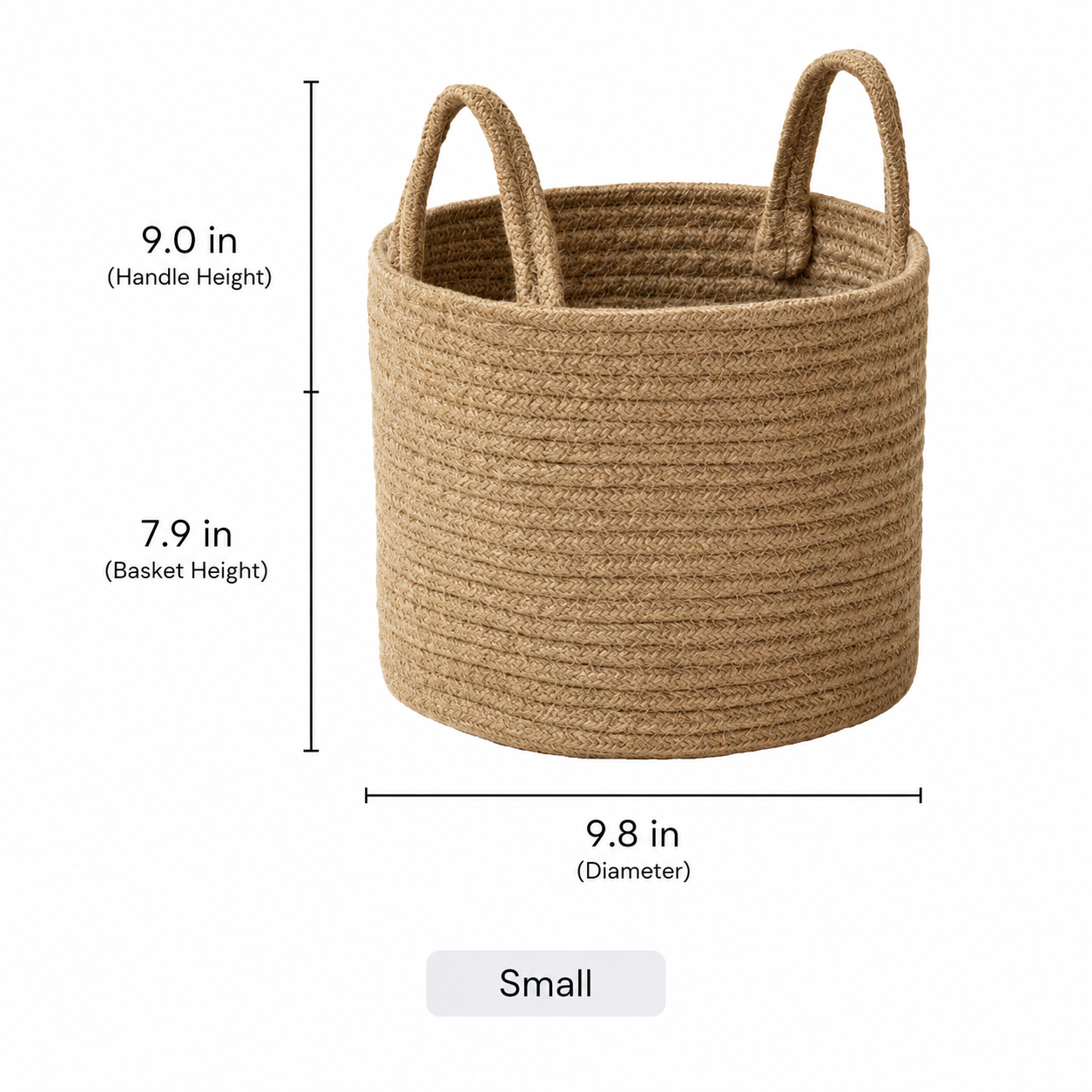 Natural Rope Laundry Basket