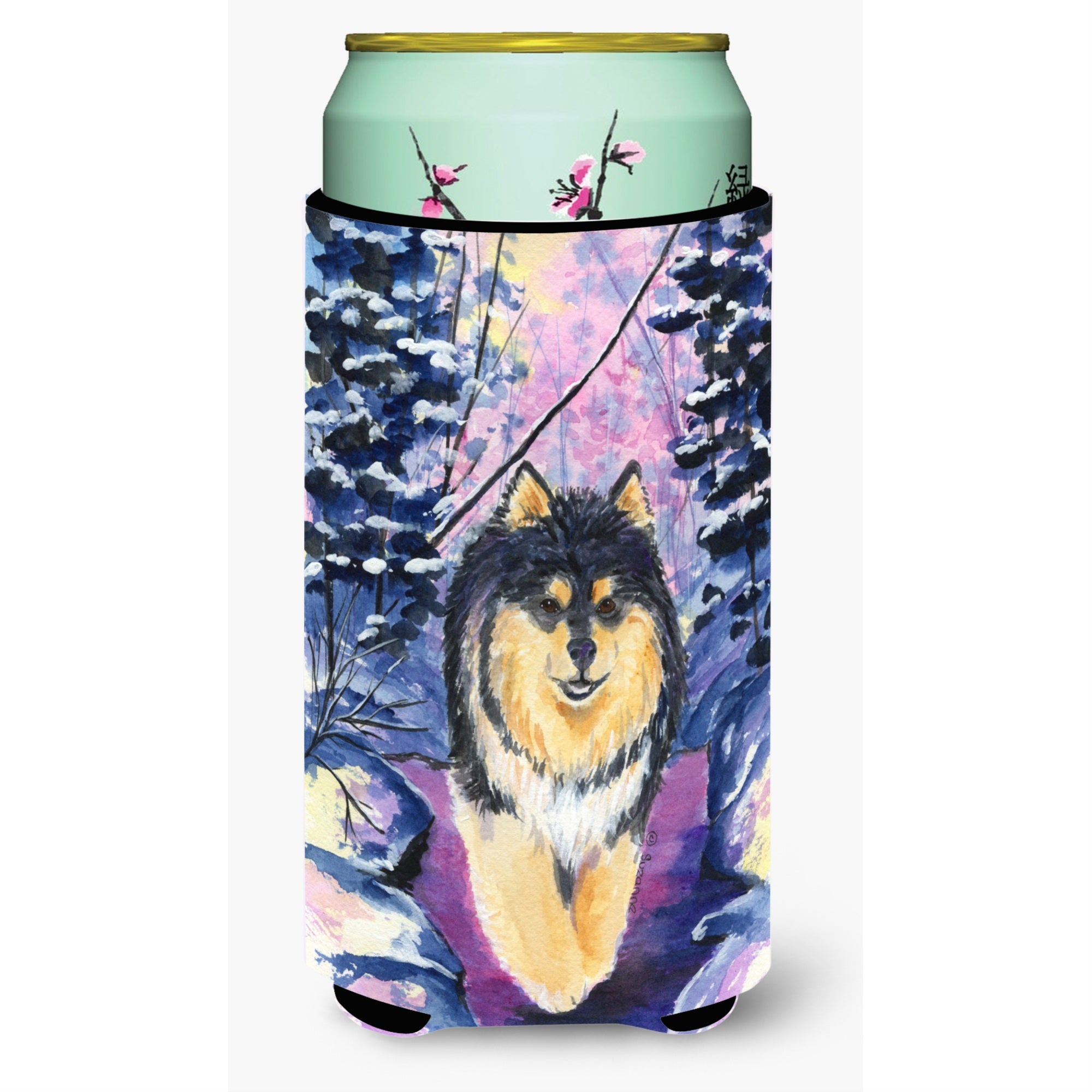 Finnish Lapphund  Tall Boy Beverage Insulator Beverage Insulator Hugger