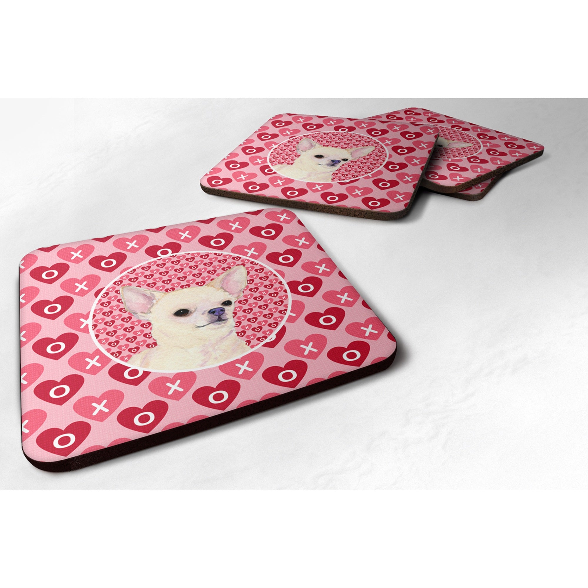 'Caroline'S Treasures Ss4472Fc Chihuahua Foam Coasters (Set Of 4), 3.5'''' H X 3.5'''' W, Multicolor''