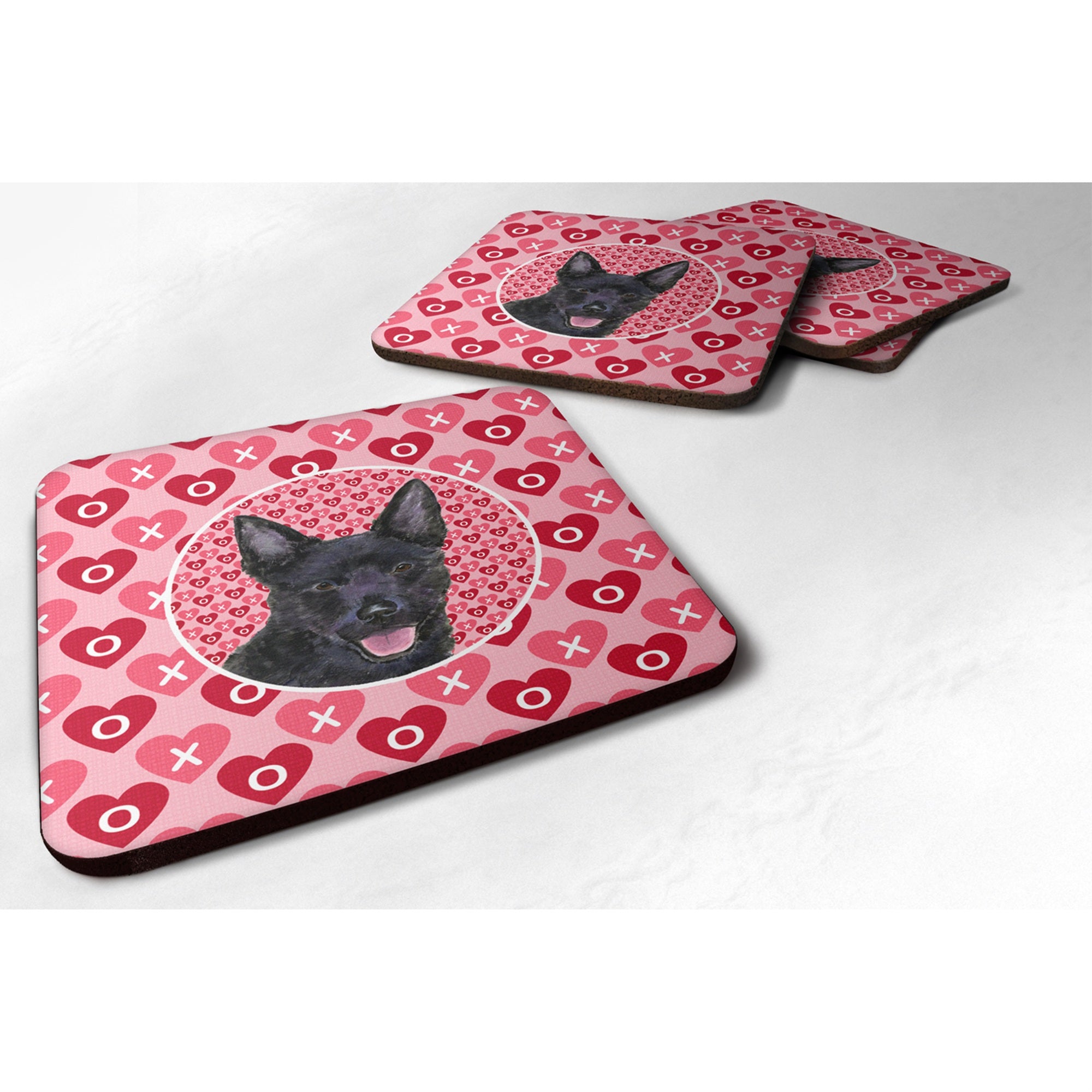 'Caroline'S Treasures Ss4498Fc Australian Kelpie Foam Coasters (Set Of 4), 3.5'''' H X 3.5'''' W, Multicolor''