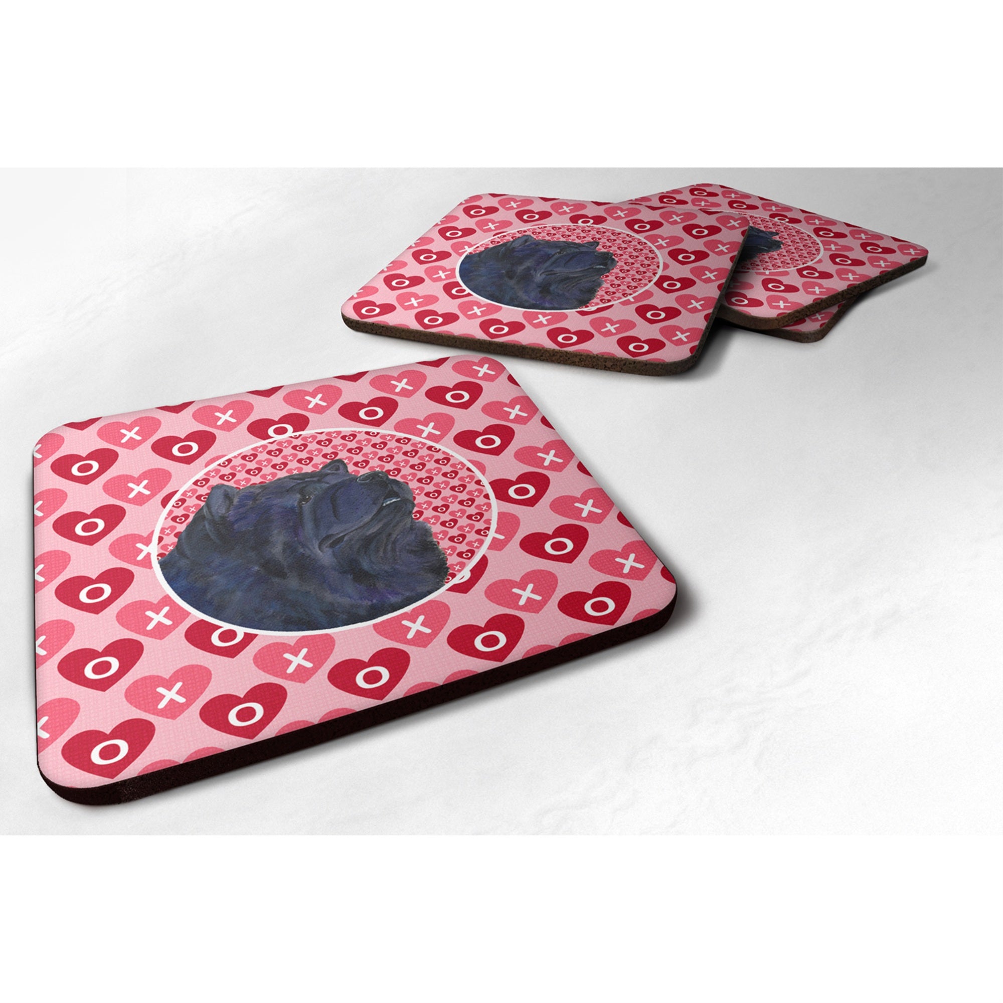 'Caroline'S Treasures Ss4501Fc Chow Chow Foam Coasters (Set Of 4), 3.5'''' H X 3.5'''' W, Multicolor''