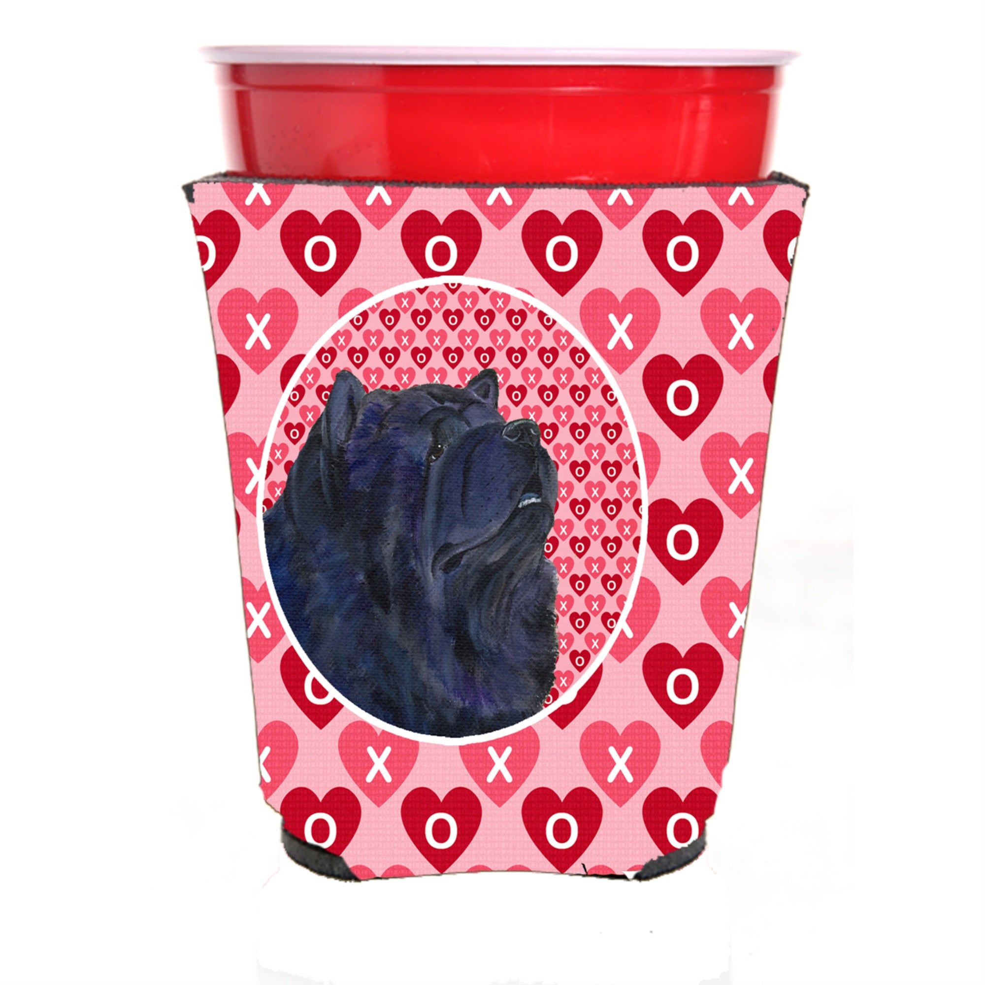 Chow Chow  Red Solo Cup Beverage Insulator Hugger