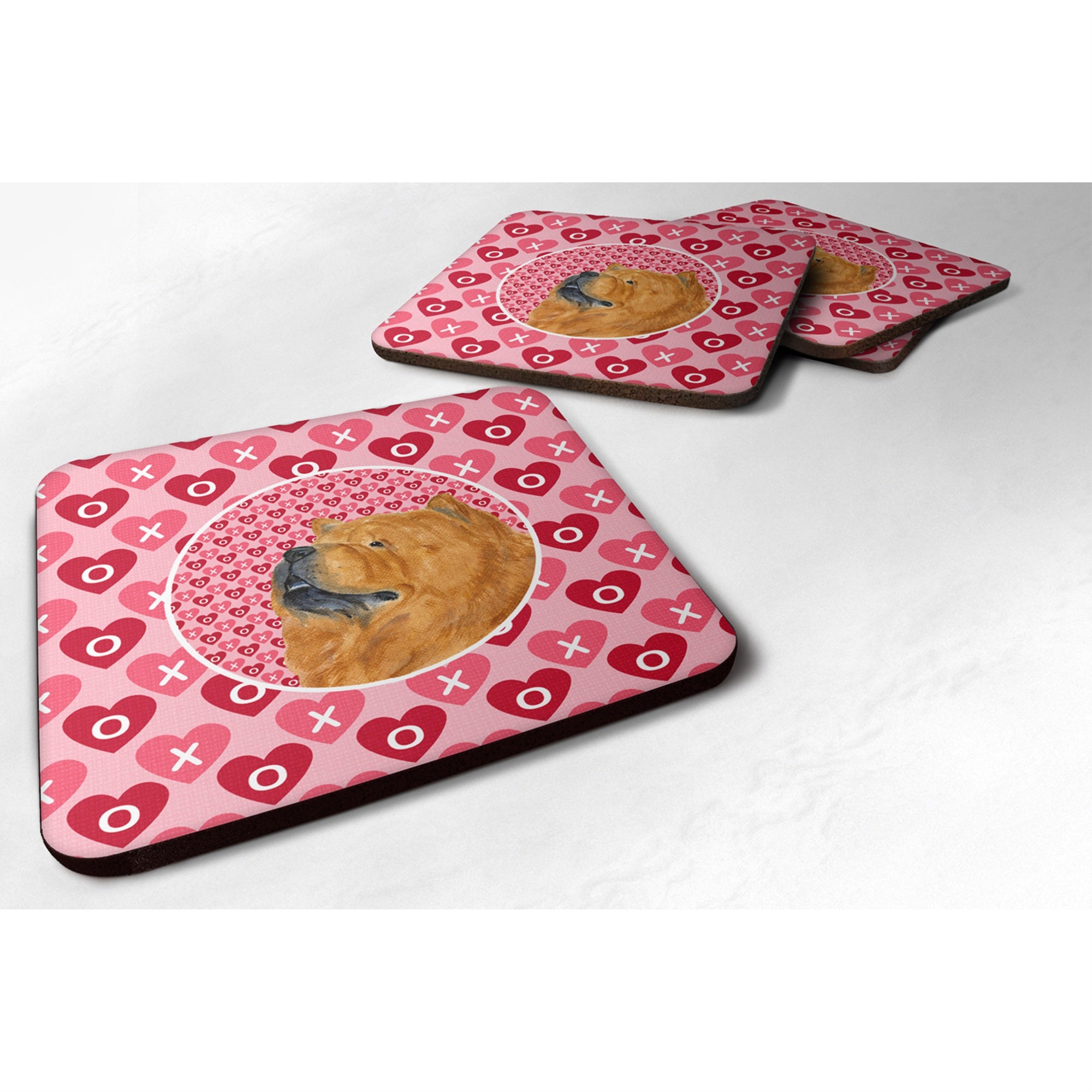 'Caroline'S Treasures Ss4502Fc Chow Chow Foam Coasters (Set Of 4), 3.5'''' H X 3.5'''' W, Multicolor''