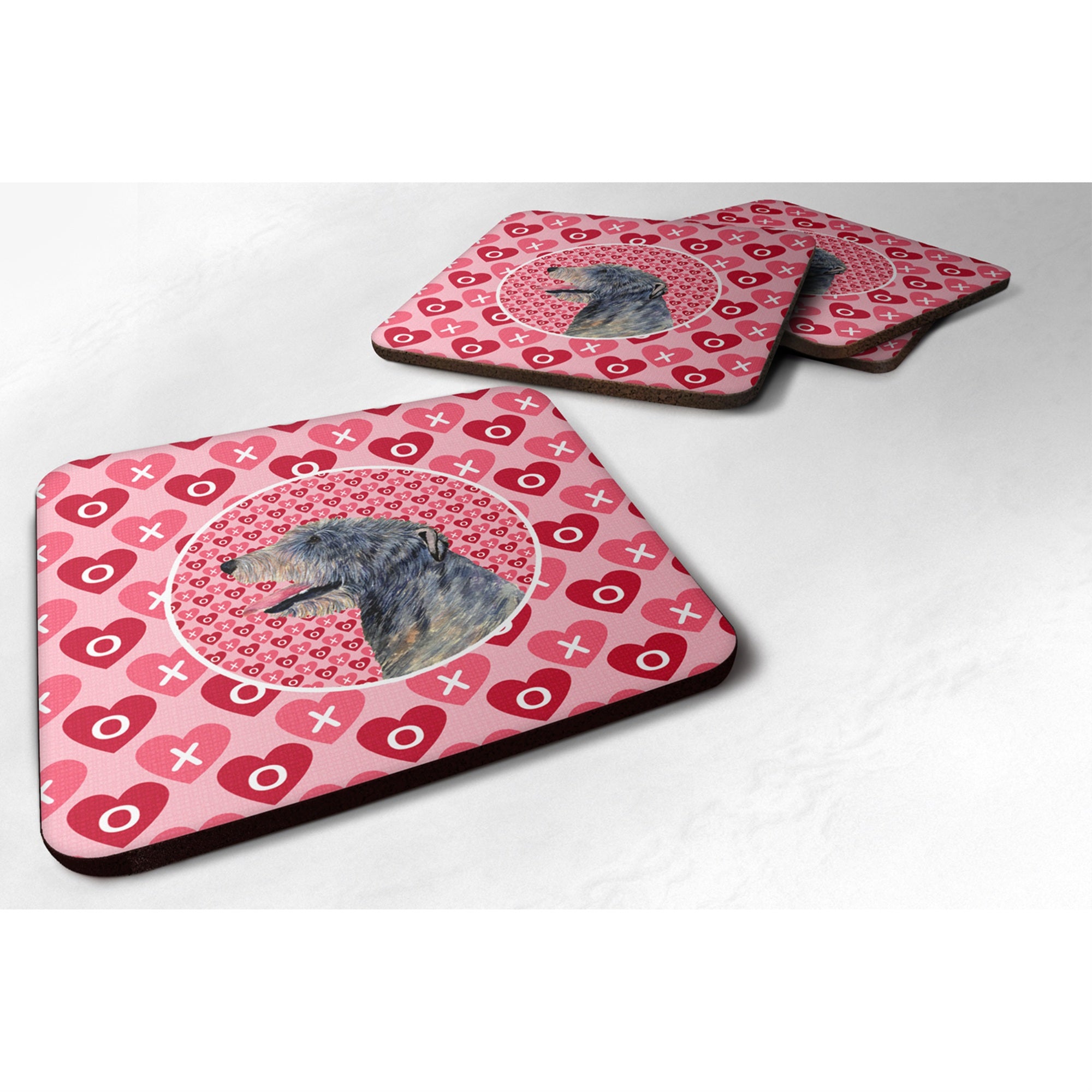 'Caroline'S Treasures Ss4506Fc Irish Wolfhound Foam Coasters (Set Of 4), 3.5'''' H X 3.5'''' W, Multicolor''