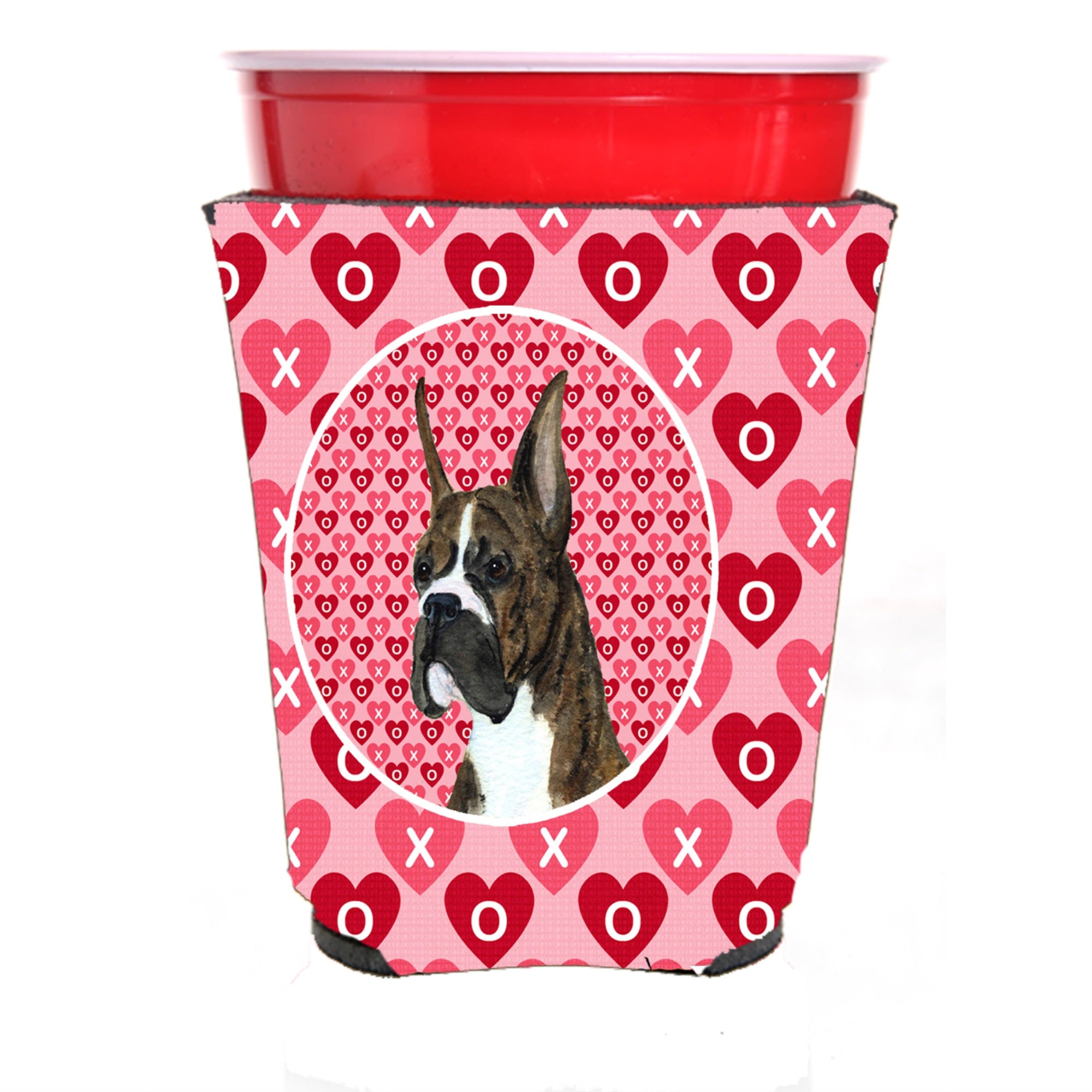 Boxer  Red Solo Cup Beverage Insulator Hugger