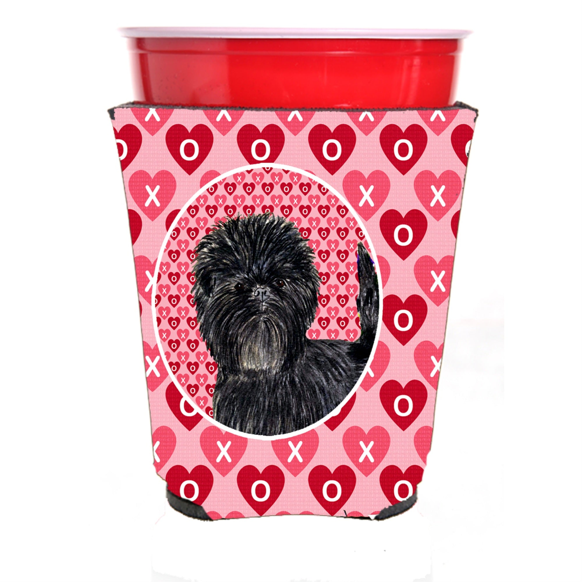 Affenpinscher  Red Solo Cup Beverage Insulator Hugger
