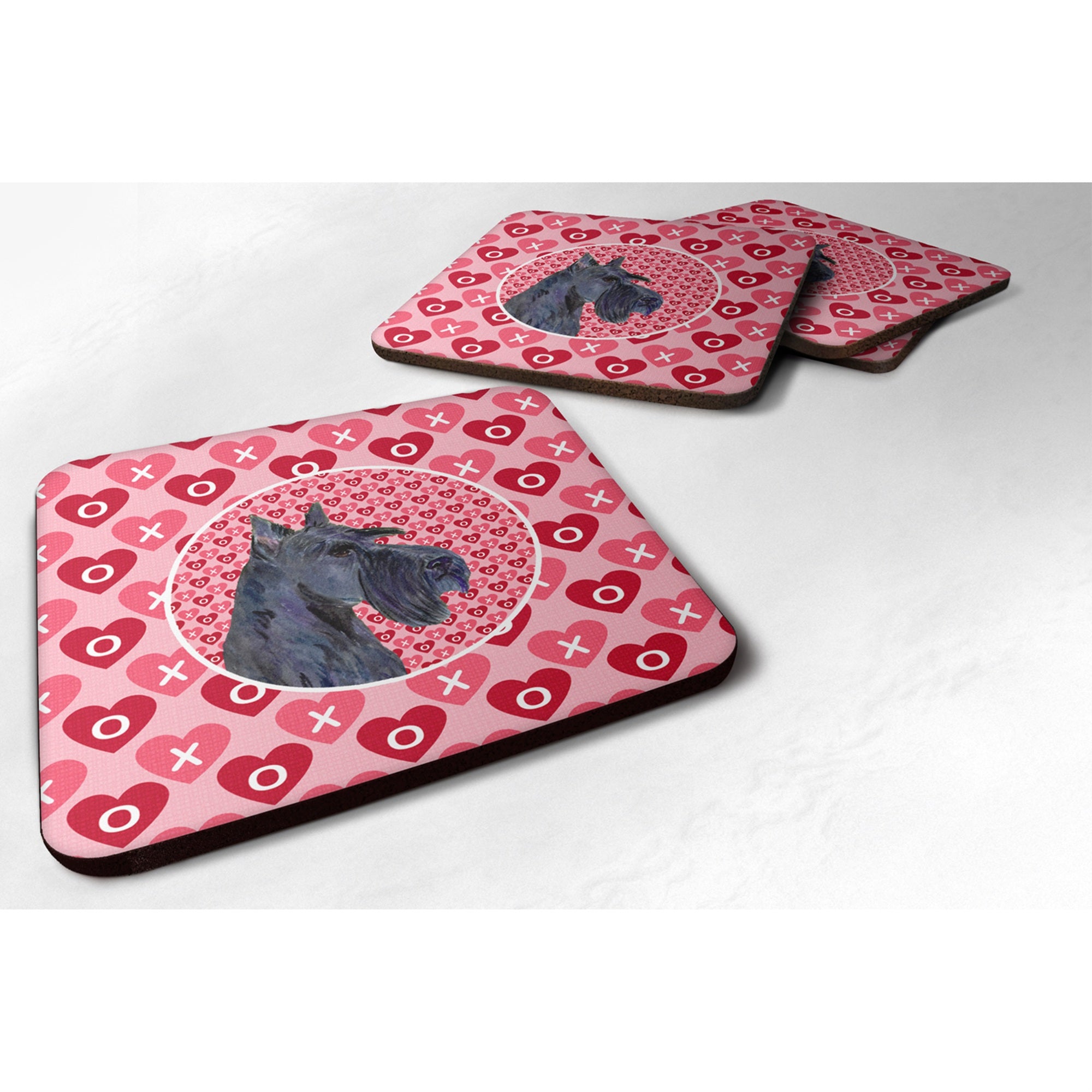 Carolines Treasures SS4529FC Scottish Terrier Foam Coasters (Set of 4) 3.5 H x 3.5 W Multicolor