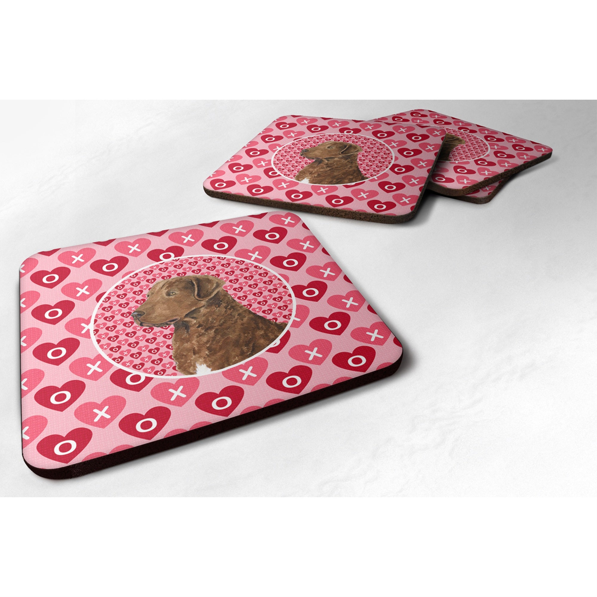 Carolines Treasures SS4531FC Chesapeake Bay Retriever Foam Coasters (Set of 4) 3.5 H x 3.5 W Multicolor