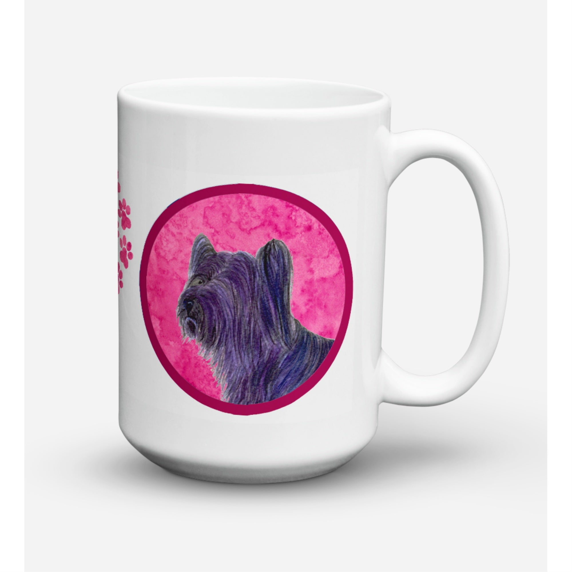Carolines Treasures SS4739PKCM15 Skye Terrier Microwavable Ceramic Coffee Mug 15 oz Multicolor