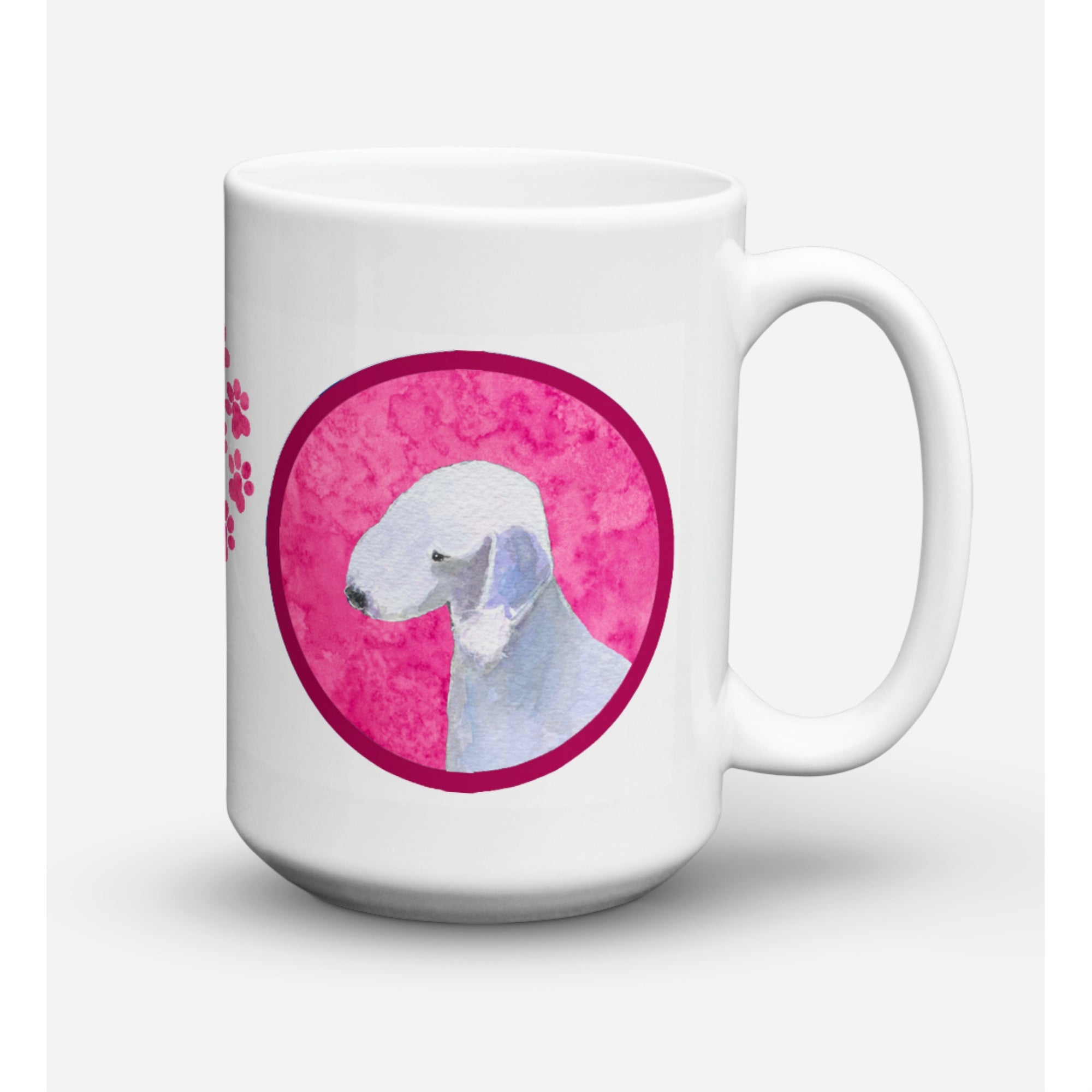 Carolines Treasures SS4759PKCM15 Bedlington Terrier Microwavable Ceramic Coffee Mug 15 oz Multicolor