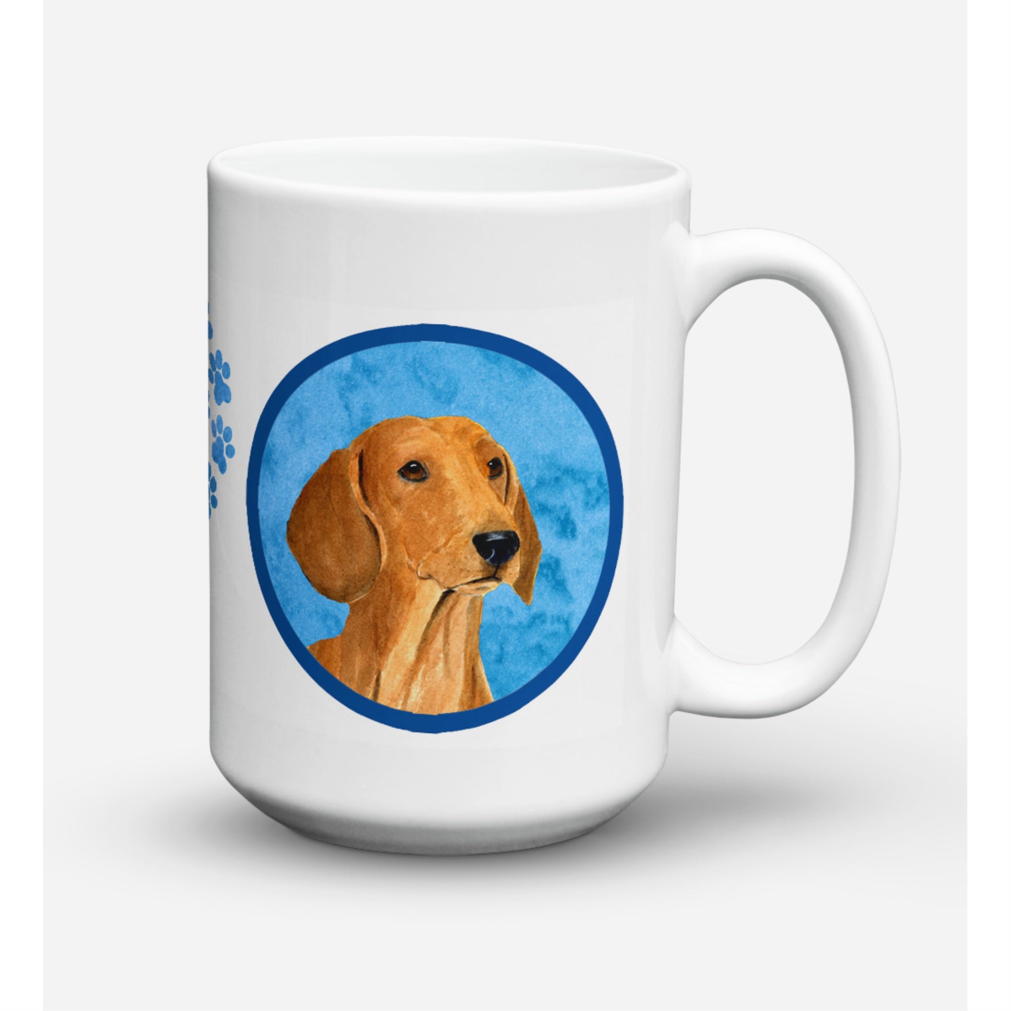 Carolines Treasures SS4763BUCM15 Dachshund Microwavable Ceramic Coffee Mug 15 oz Multicolor