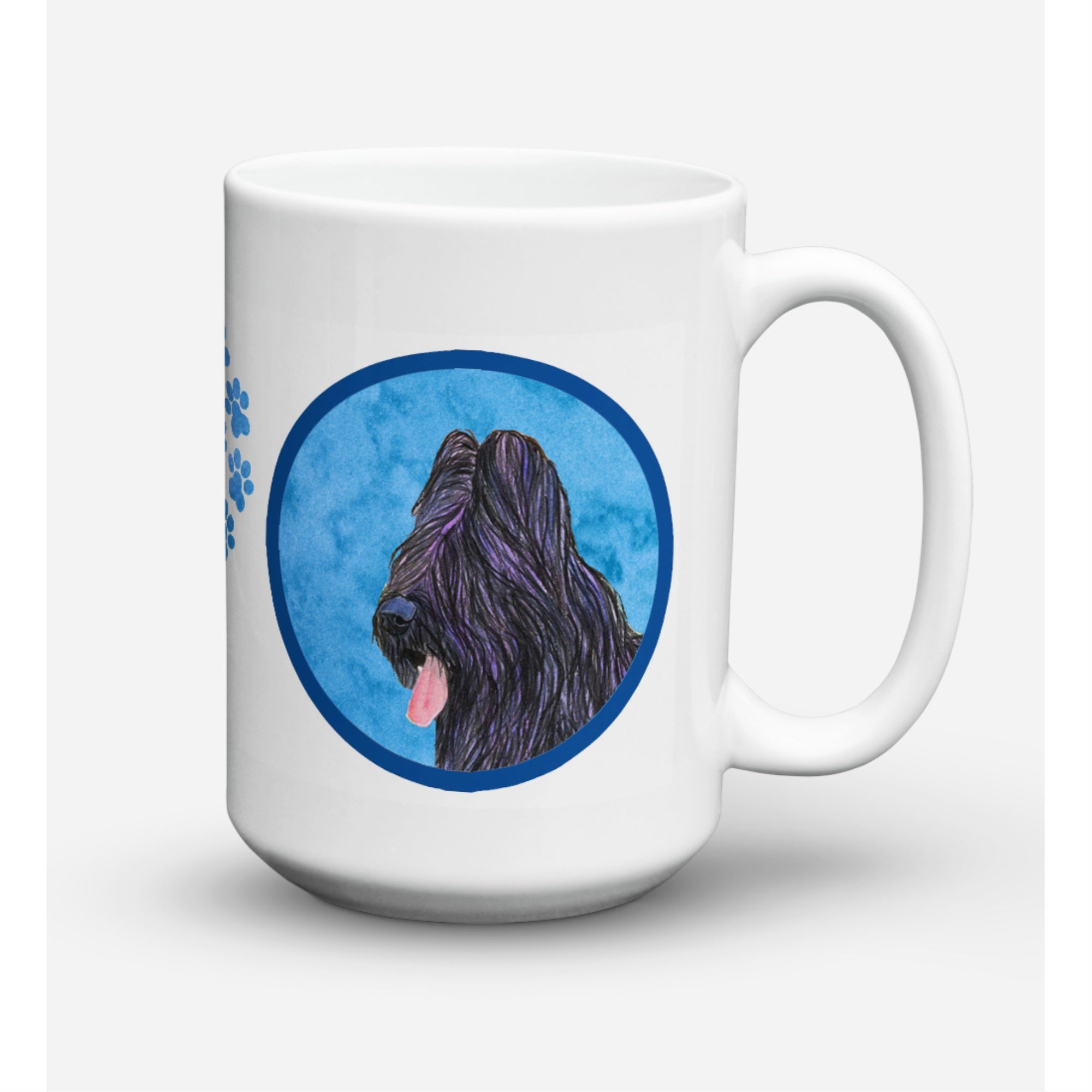 Carolines Treasures SS4765BUCM15 Briard Dishwasher Safe Microwavable Ceramic Coffee Mug 15 oz Multicolor