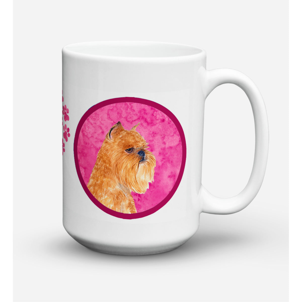 'Caroline's Treasures SS4770-PK-CM15 Brussels Griffon Microwavable Ceramic Coffee Mug, 15 oz, Multicolor''