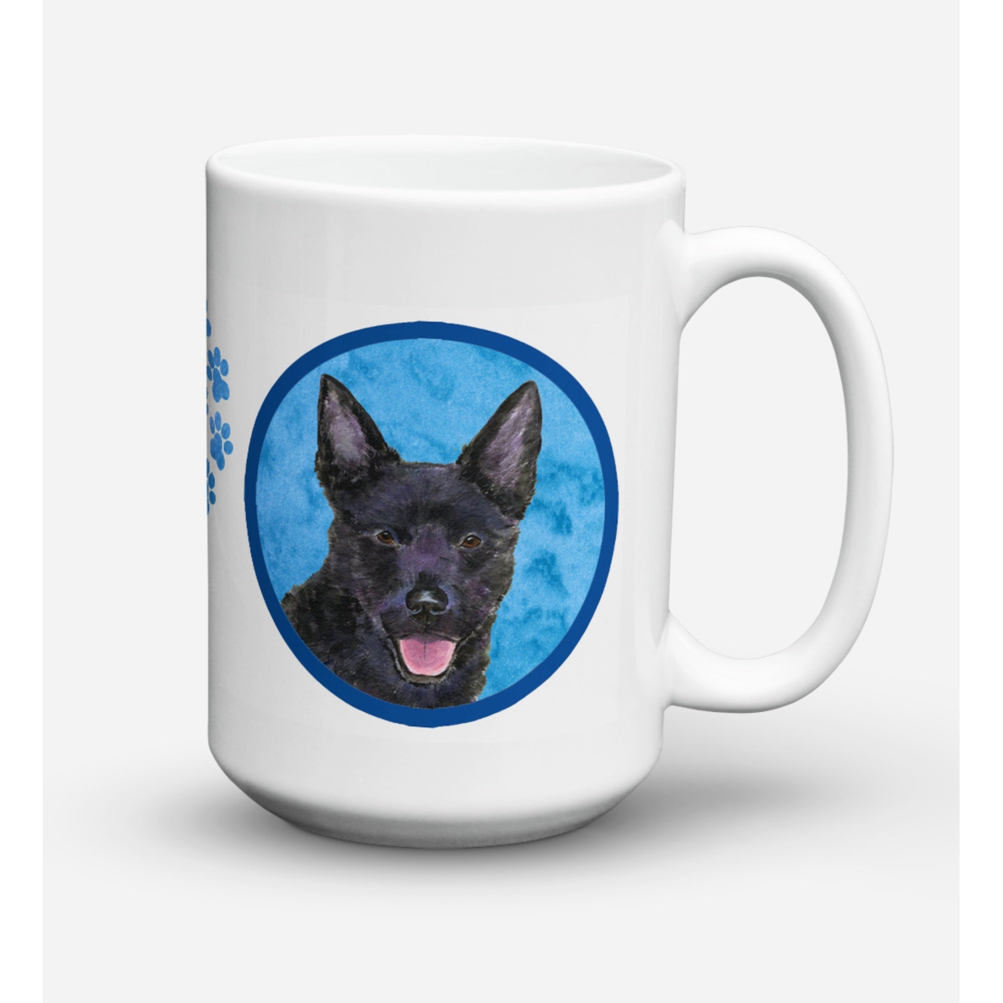 Carolines Treasures SS4774BUCM15 Australian Kelpie Microwavable Ceramic Coffee Mug 15 oz Multicolor