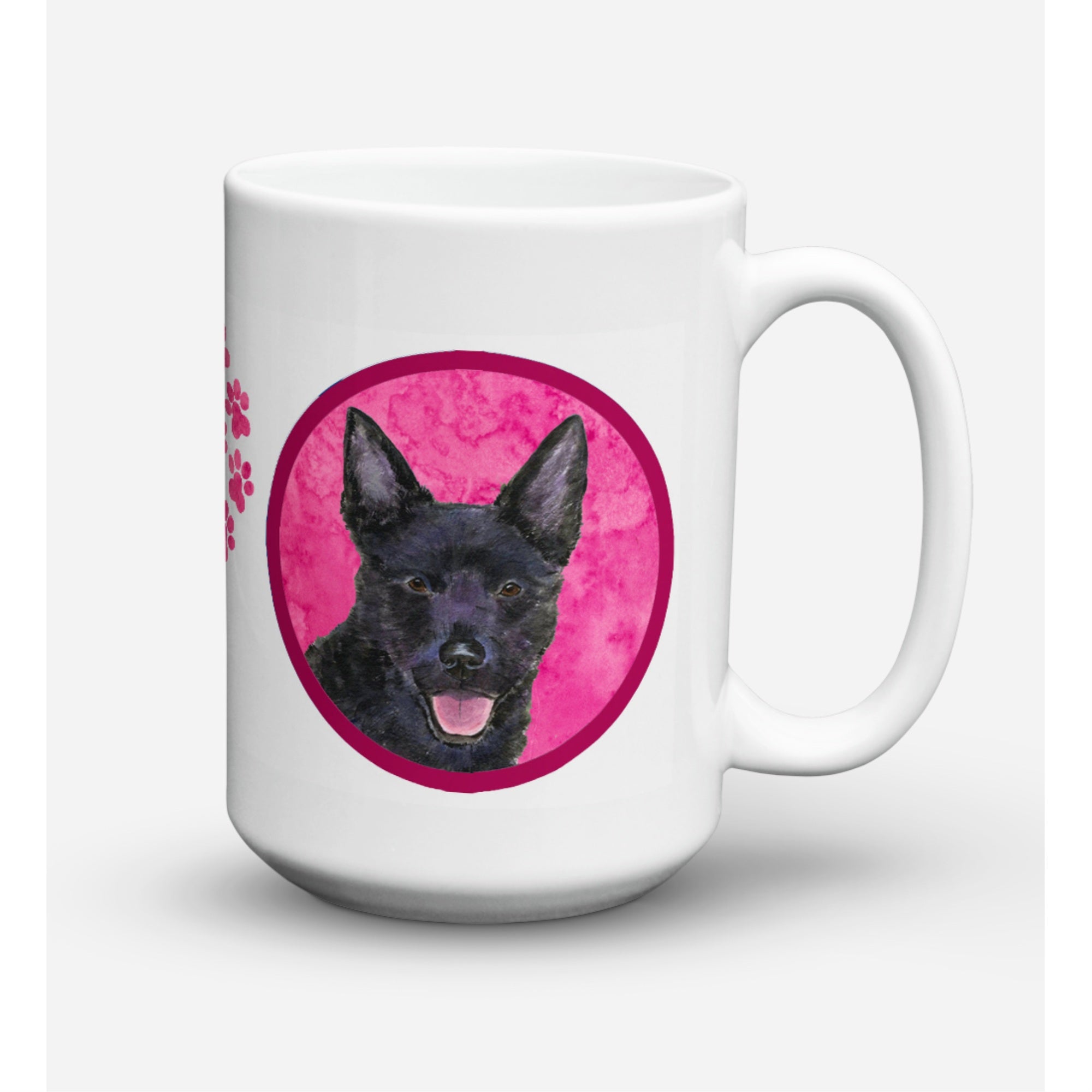 Carolines Treasures SS4774PKCM15 Australian Kelpie Microwavable Ceramic Coffee Mug 15 oz Multicolor