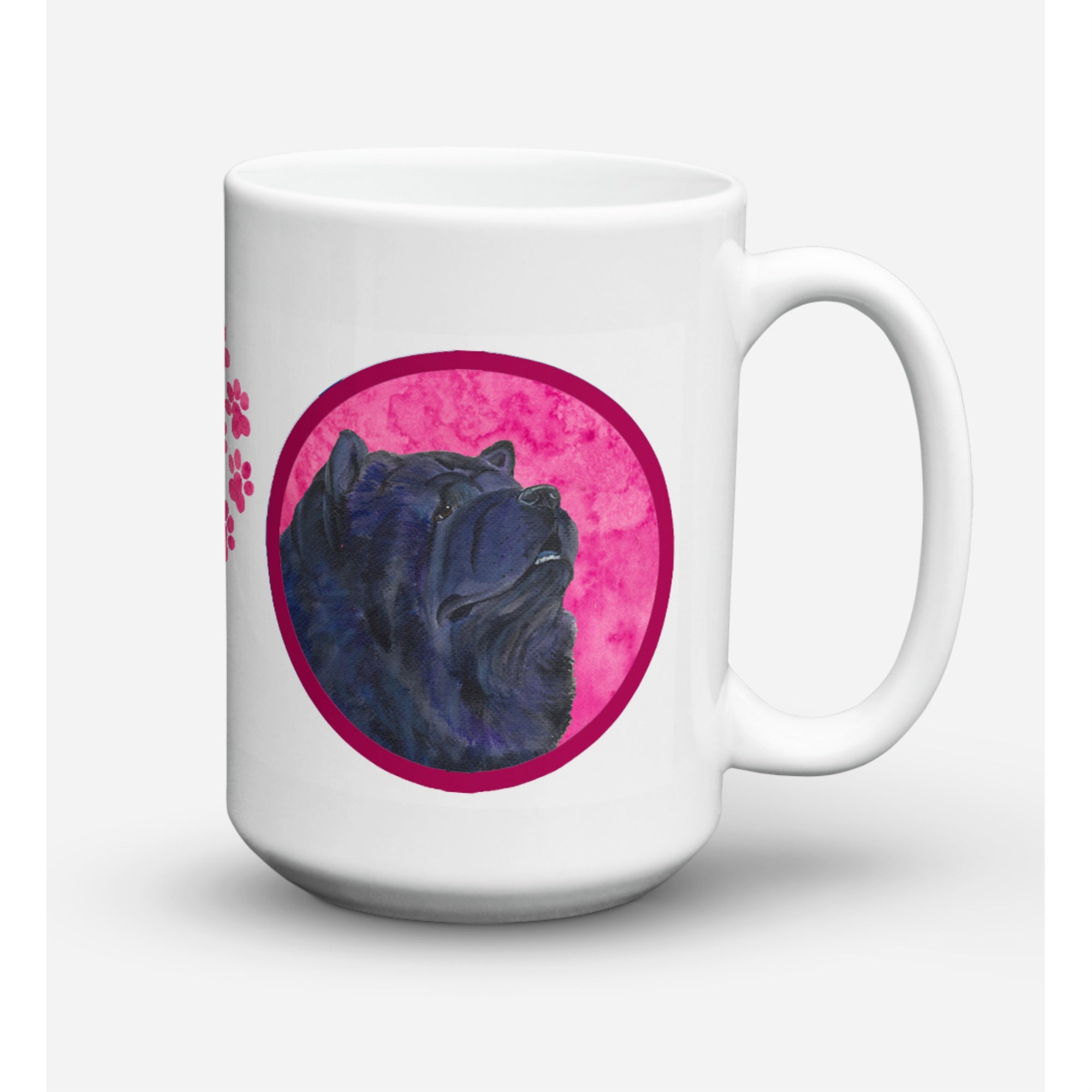 Carolines Treasures SS4777PKCM15 Chow Chow Microwavable Ceramic Coffee Mug 15 oz Multicolor
