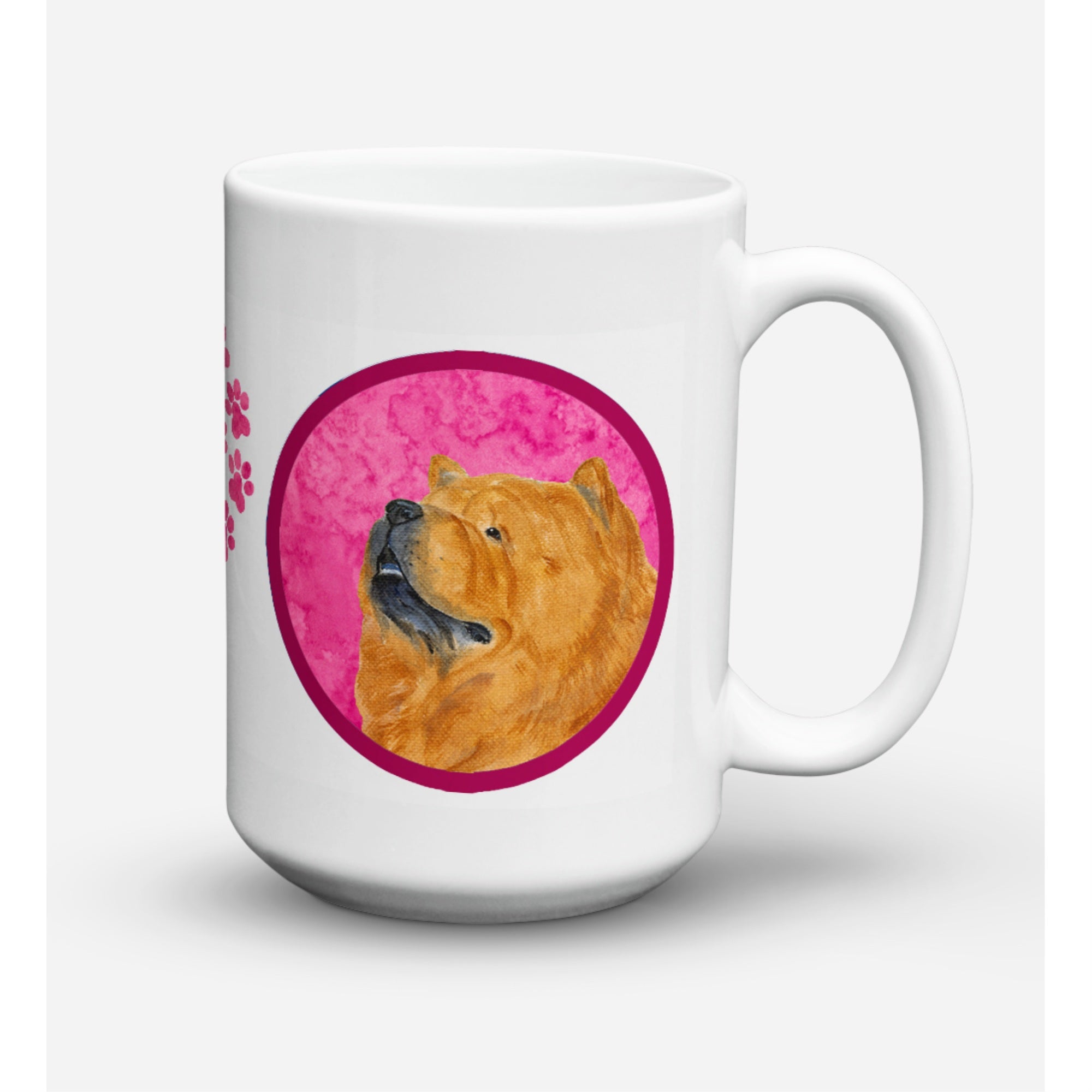 Carolines Treasures SS4778PKCM15 Chow Chow Microwavable Ceramic Coffee Mug 15 oz Multicolor