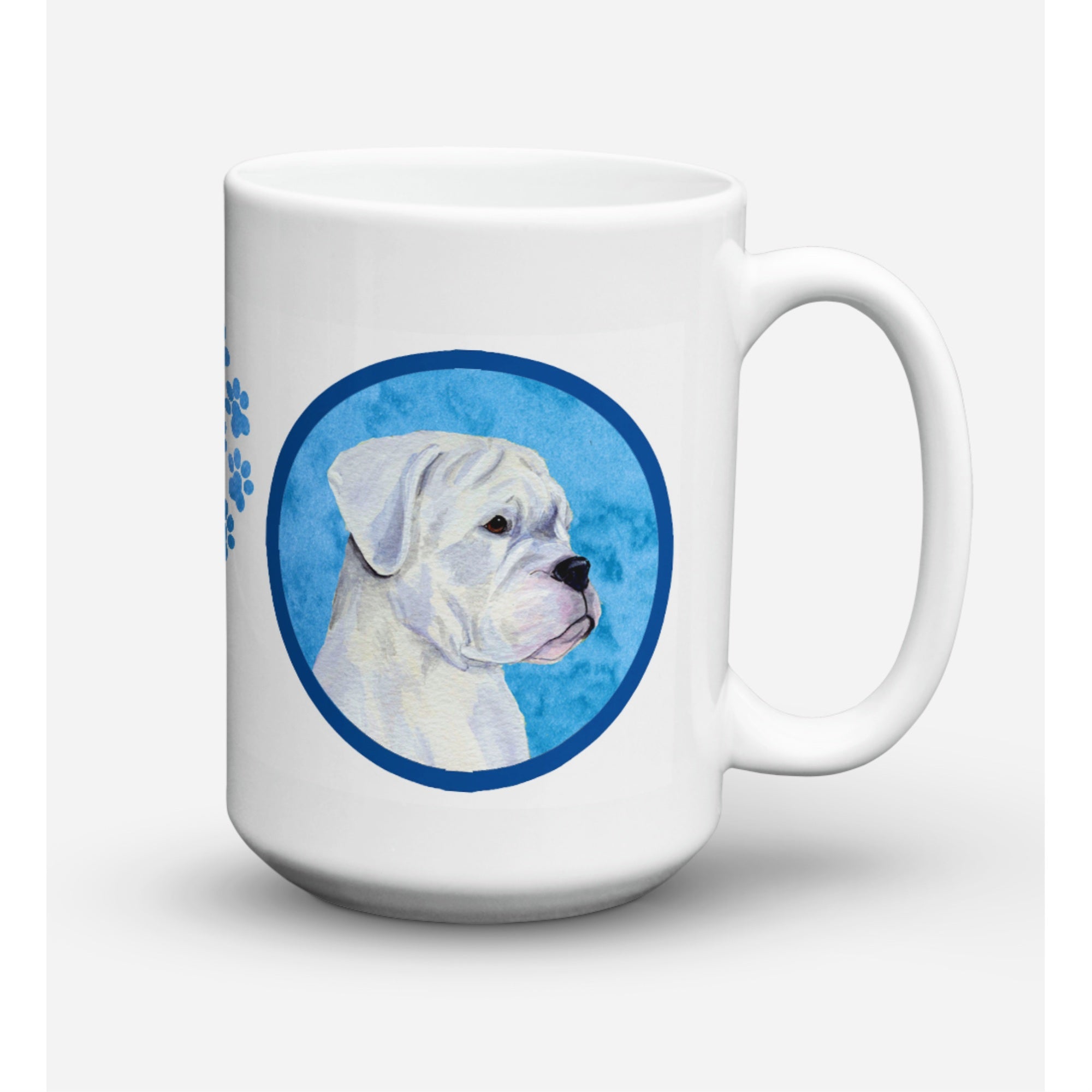 Carolines Treasures SS4785BUCM15 Boxer Dishwasher Safe Microwavable Ceramic Coffee Mug 15 oz Multicolor