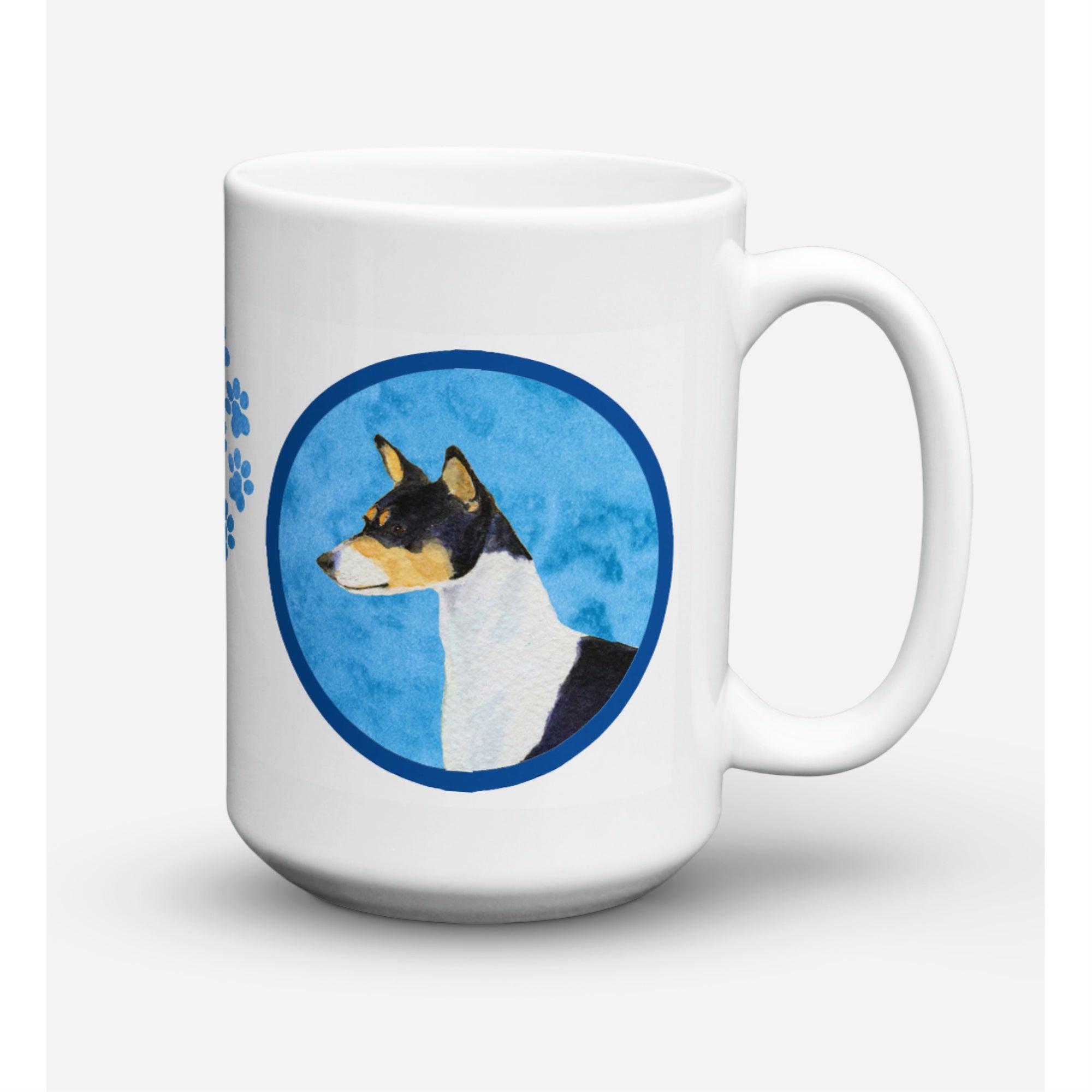 Carolines Treasures SS4790BUCM15 Basenji Dishwasher Safe Microwavable Ceramic Coffee Mug 15 oz Multicolor