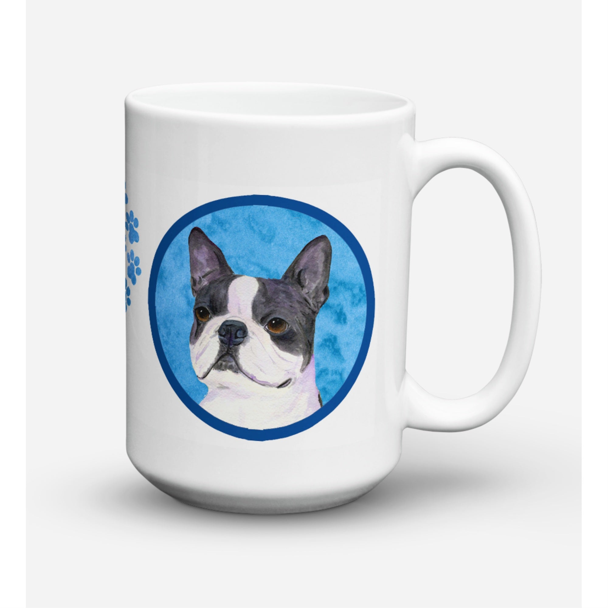 Carolines Treasures SS4792BUCM15 Boston Terrier Microwavable Ceramic Coffee Mug 15 oz Multicolor