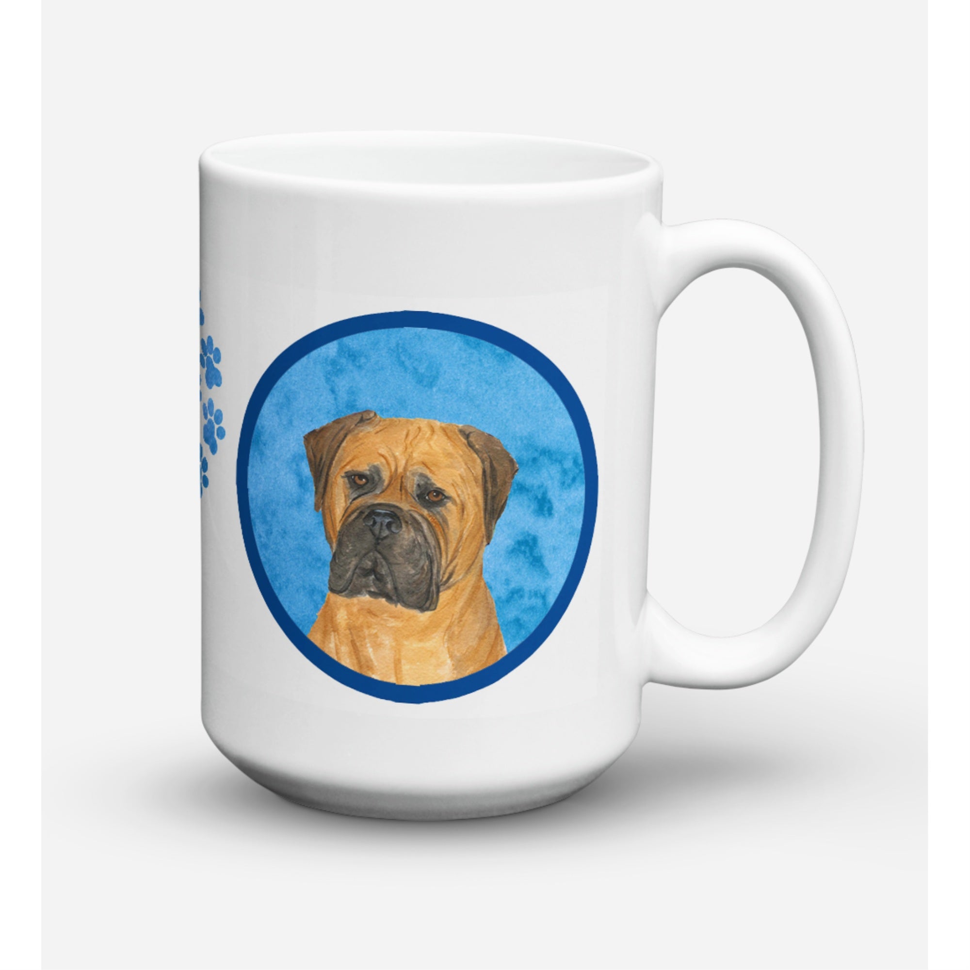 Carolines Treasures SS4793BUCM15 Bullmastiff Microwavable Ceramic Coffee Mug 15 oz Multicolor