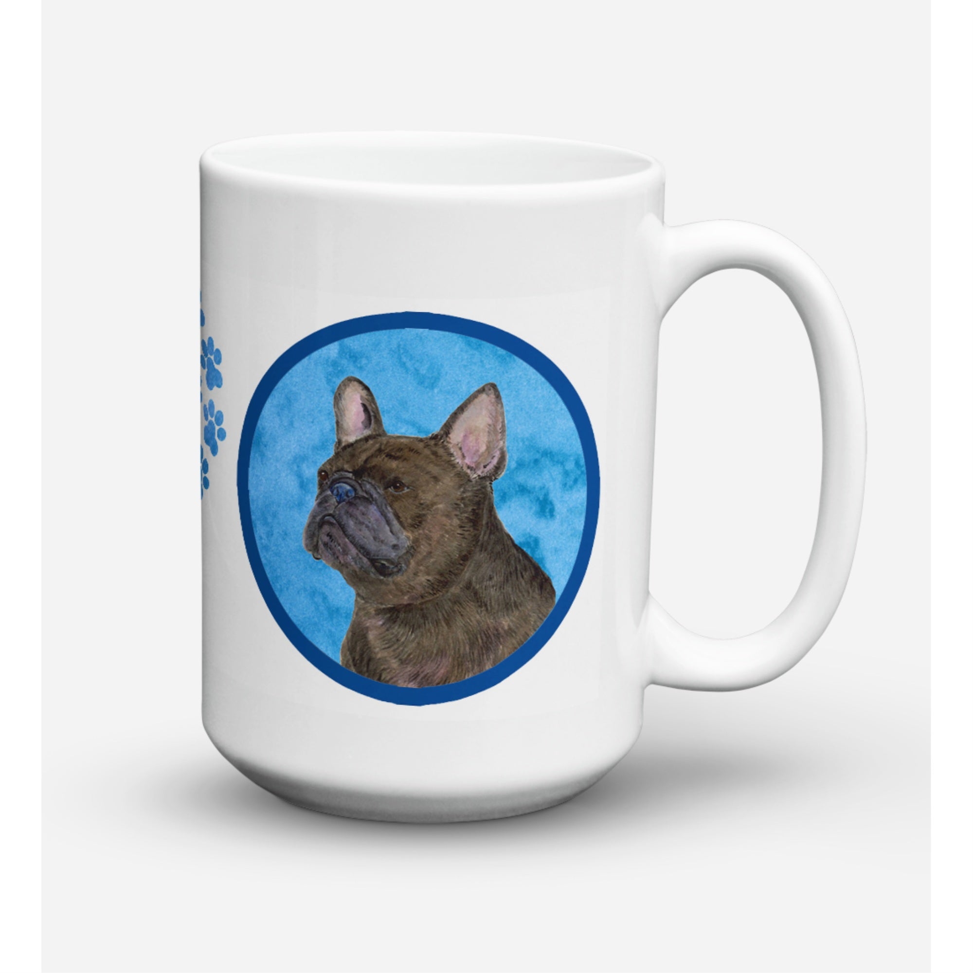 Carolines Treasures SS4795BUCM15 French Bulldog Microwavable Ceramic Coffee Mug 15 oz Multicolor