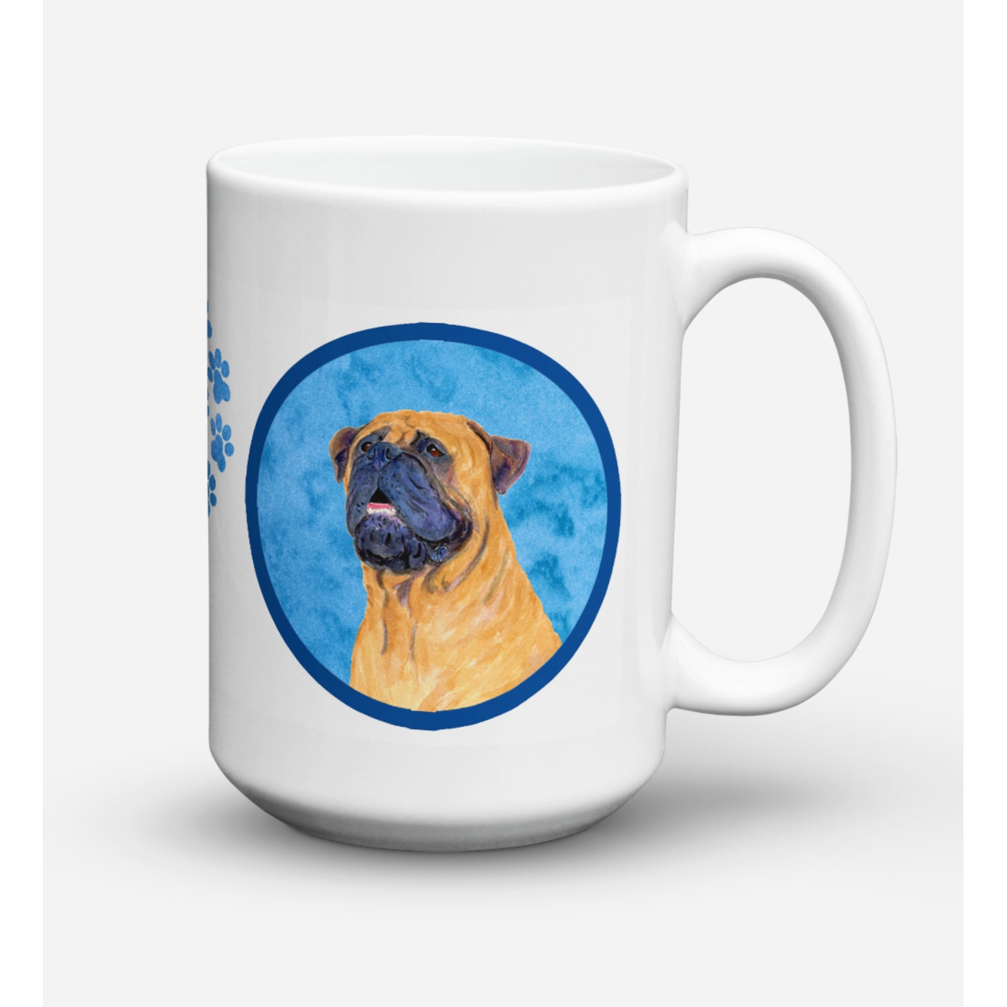 Carolines Treasures SS4796BUCM15 Mastiff Dishwasher Safe Microwavable Ceramic Coffee Mug 15 oz Multicolor