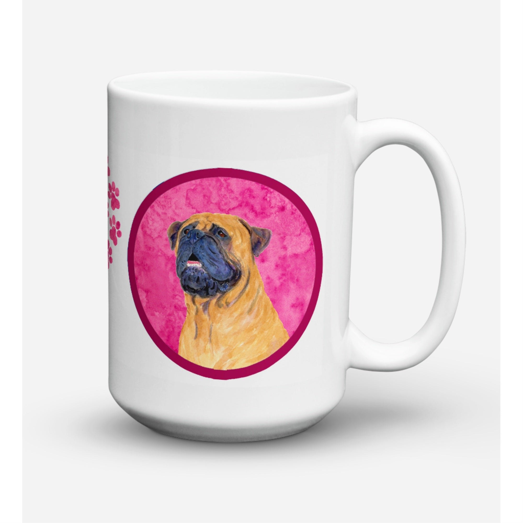 'Caroline's Treasures SS4796-PK-CM15 Mastiff Dishwasher Safe Microwavable Ceramic Coffee Mug, 15 oz, Multicolor''
