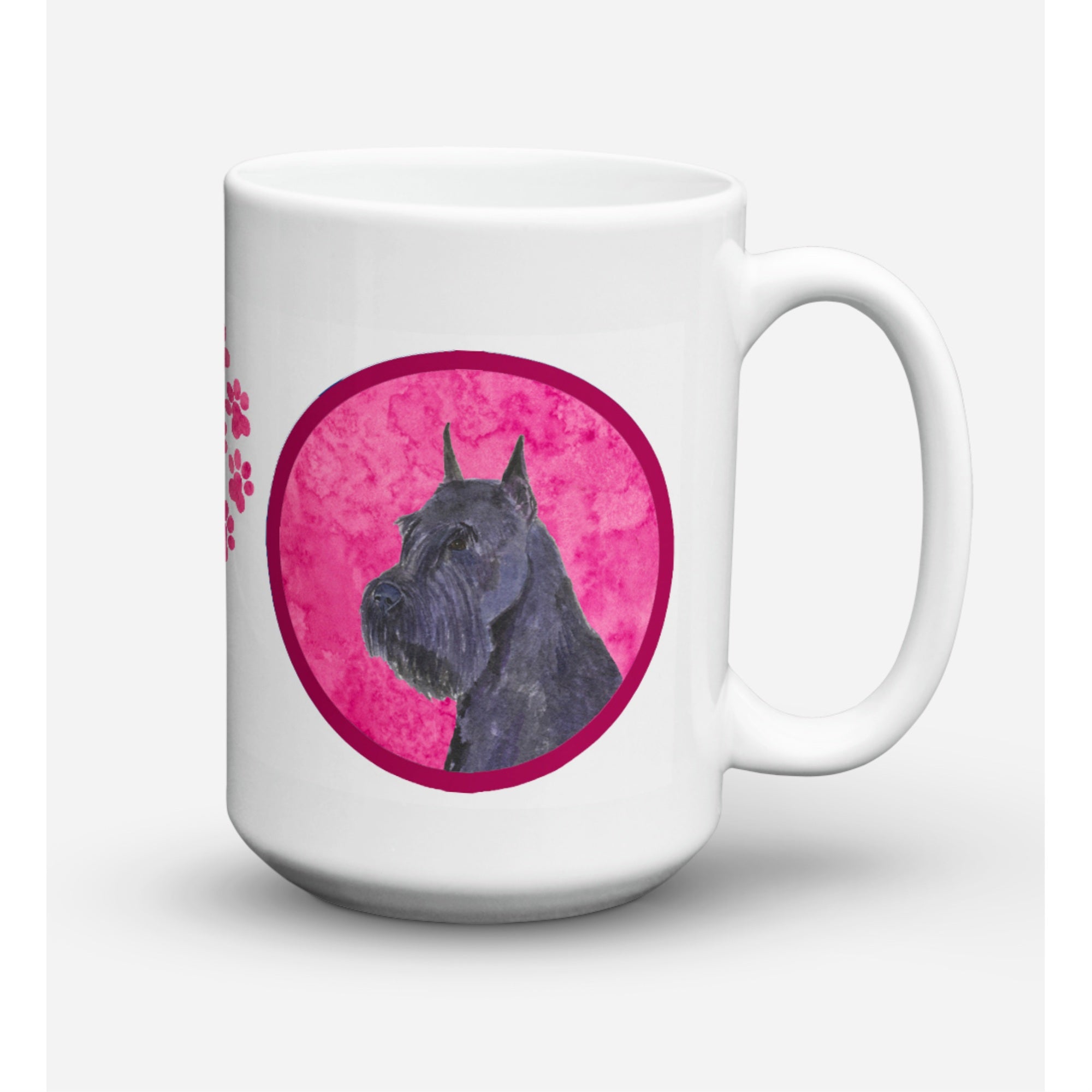 Carolines Treasures SS4799PKCM15 Schnauzer Microwavable Ceramic Coffee Mug 15 oz Multicolor