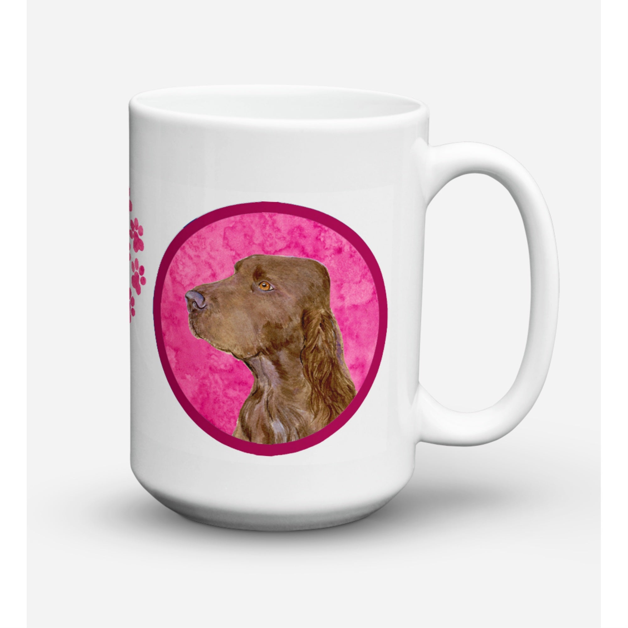 Carolines Treasures SS4801PKCM15 Field Spaniel Microwavable Ceramic Coffee Mug 15 oz Multicolor