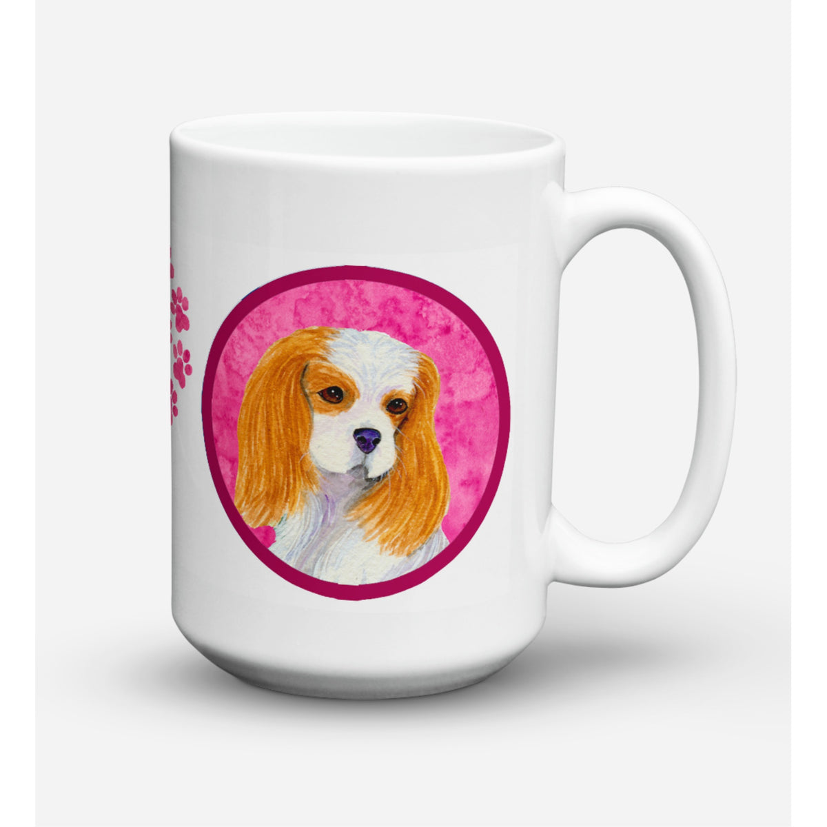 'Caroline's Treasures SS4803-PK-CM15 Cavalier Spaniel Microwavable Ceramic Coffee Mug, 15 oz, Multicolor''