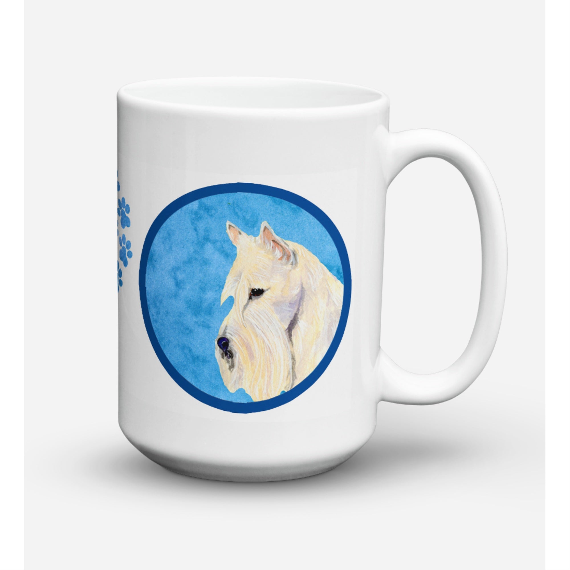 'Caroline's Treasures SS4806-BU-CM15 Scottish Terrier Microwavable Ceramic Coffee Mug, 15 oz, Multicolor''