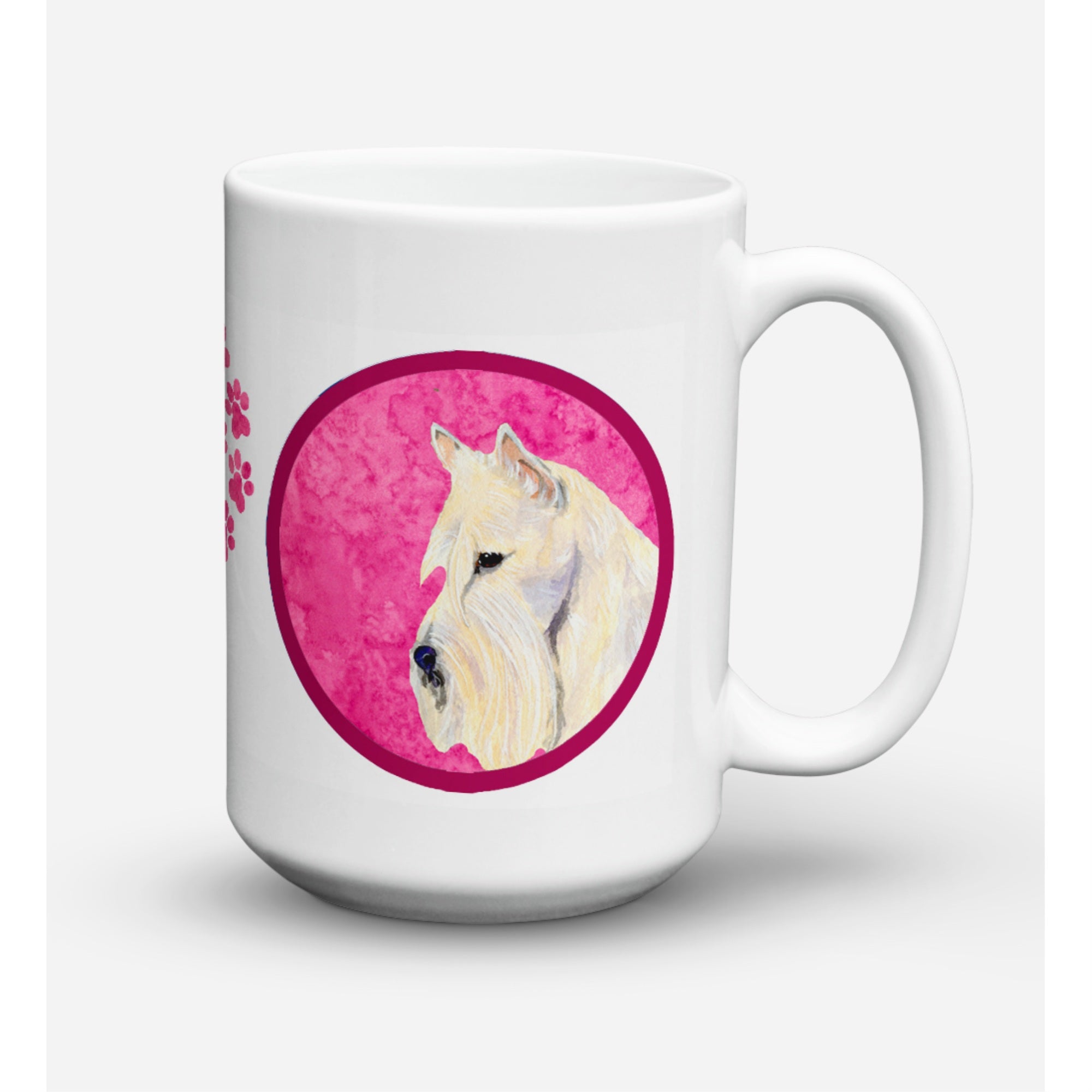 Carolines Treasures SS4806PKCM15 Scottish Terrier Microwavable Ceramic Coffee Mug 15 oz Multicolor