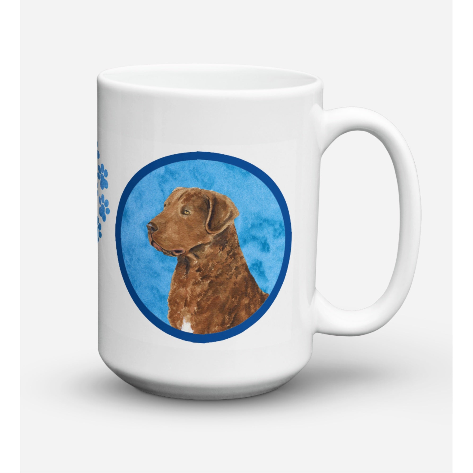 Carolines Treasures SS4807BUCM15 Chesapeake Bay Retriever Microwavable Ceramic Coffee Mug 15 oz Multicolor