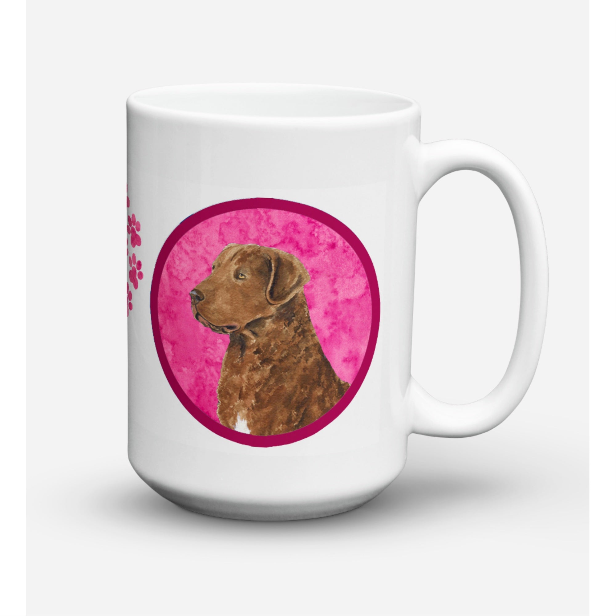 Carolines Treasures SS4807PKCM15 Chesapeake Bay Retriever Microwavable Ceramic Coffee Mug 15 oz Multicolor