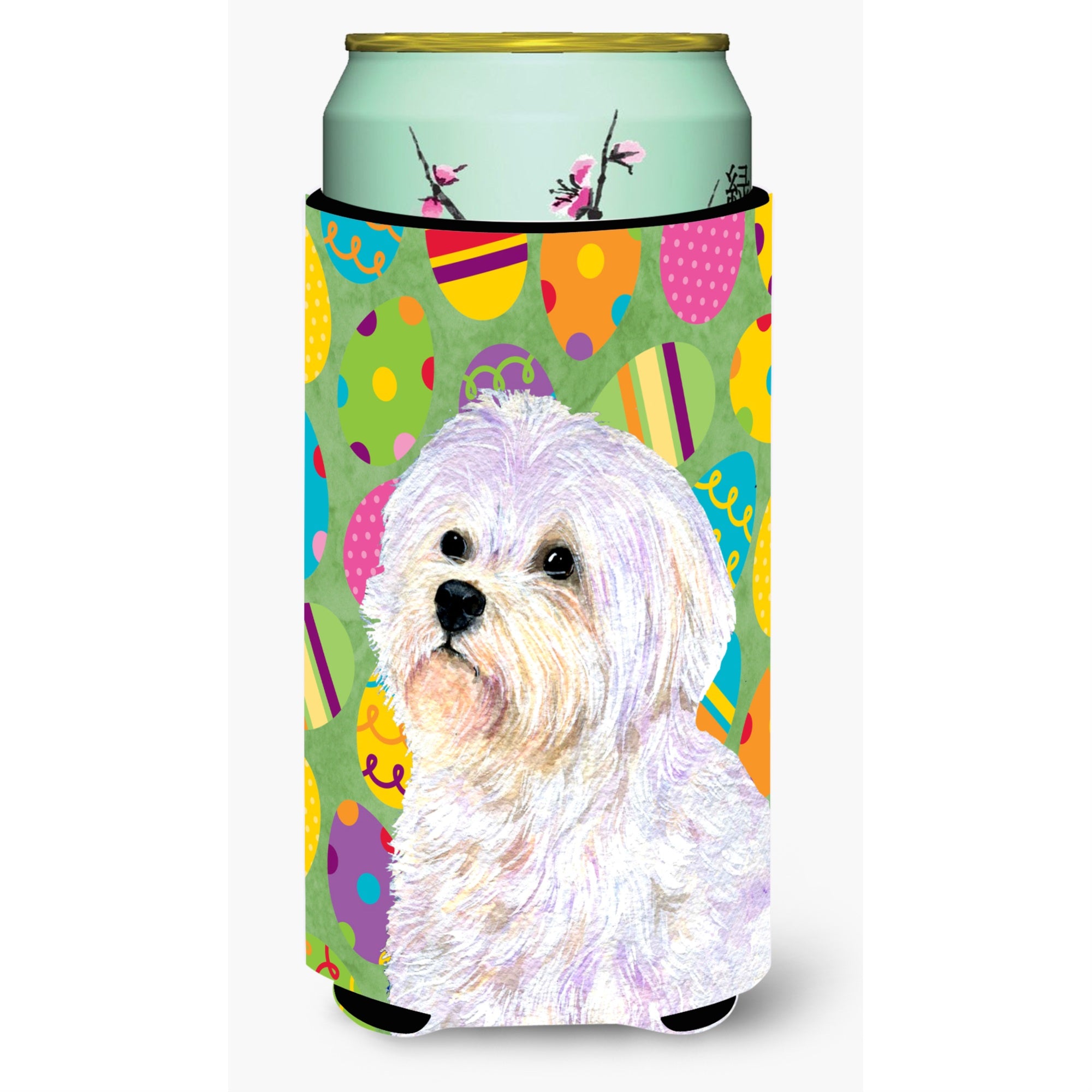 Maltese Easter Eggtravaganza  Tall Boy Beverage Insulator Beverage Insulator Hugger