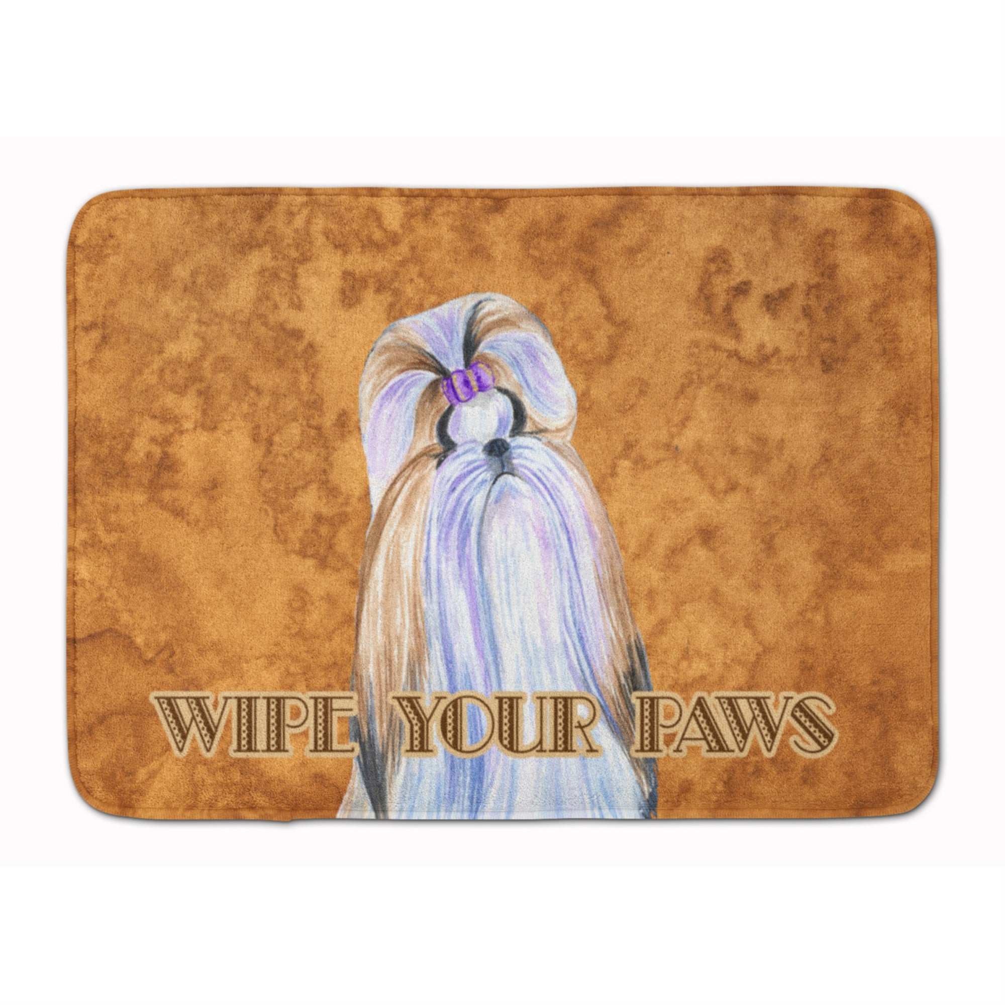 'Caroline'S Treasures Shih Tzu Wipe Your Paws Floor Mat, 19'''' X 27'''', Multicolor''