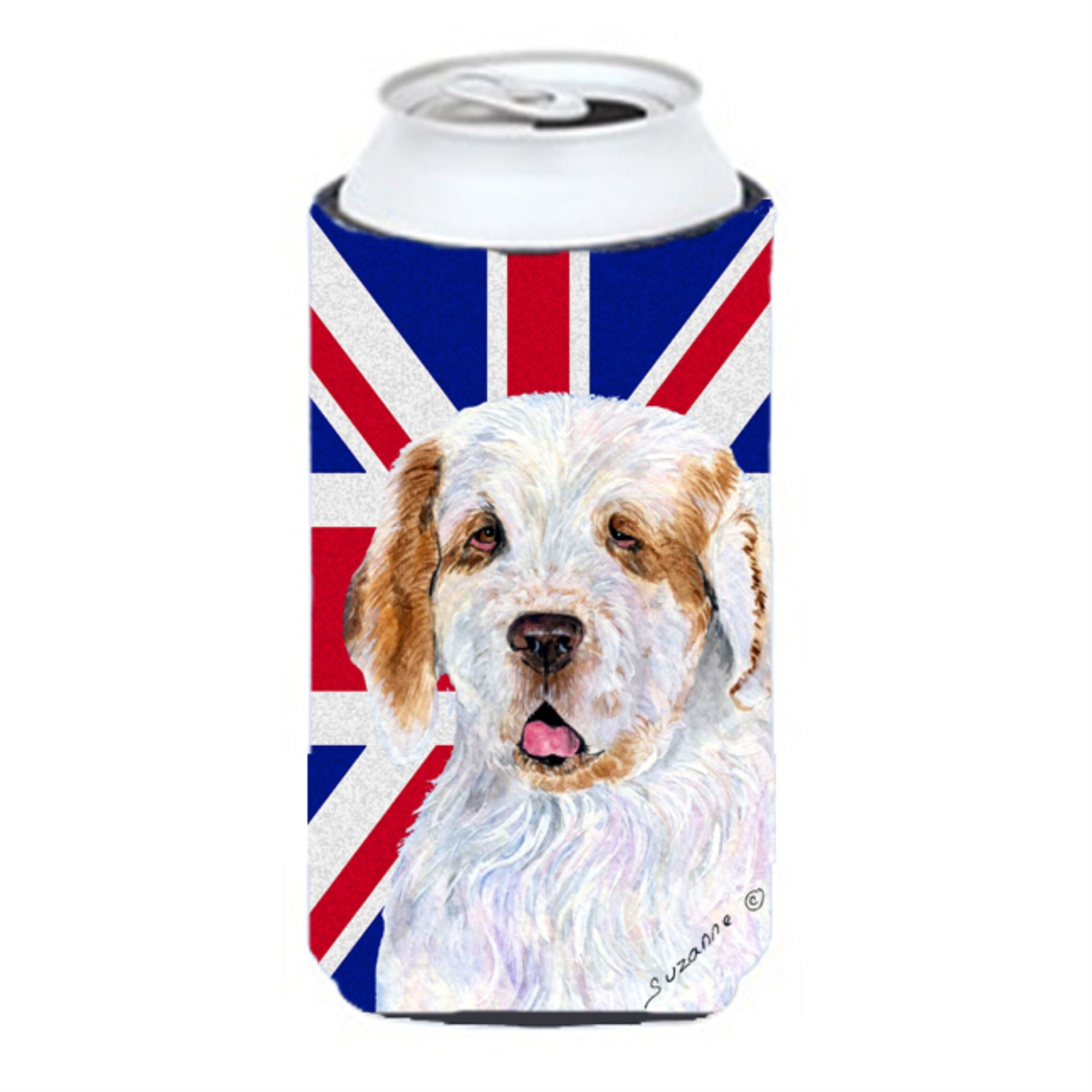Clumber Spaniel With English Union Jack British Flag Tall Boy Beverage Insulator Hugger Ss4942Tbc