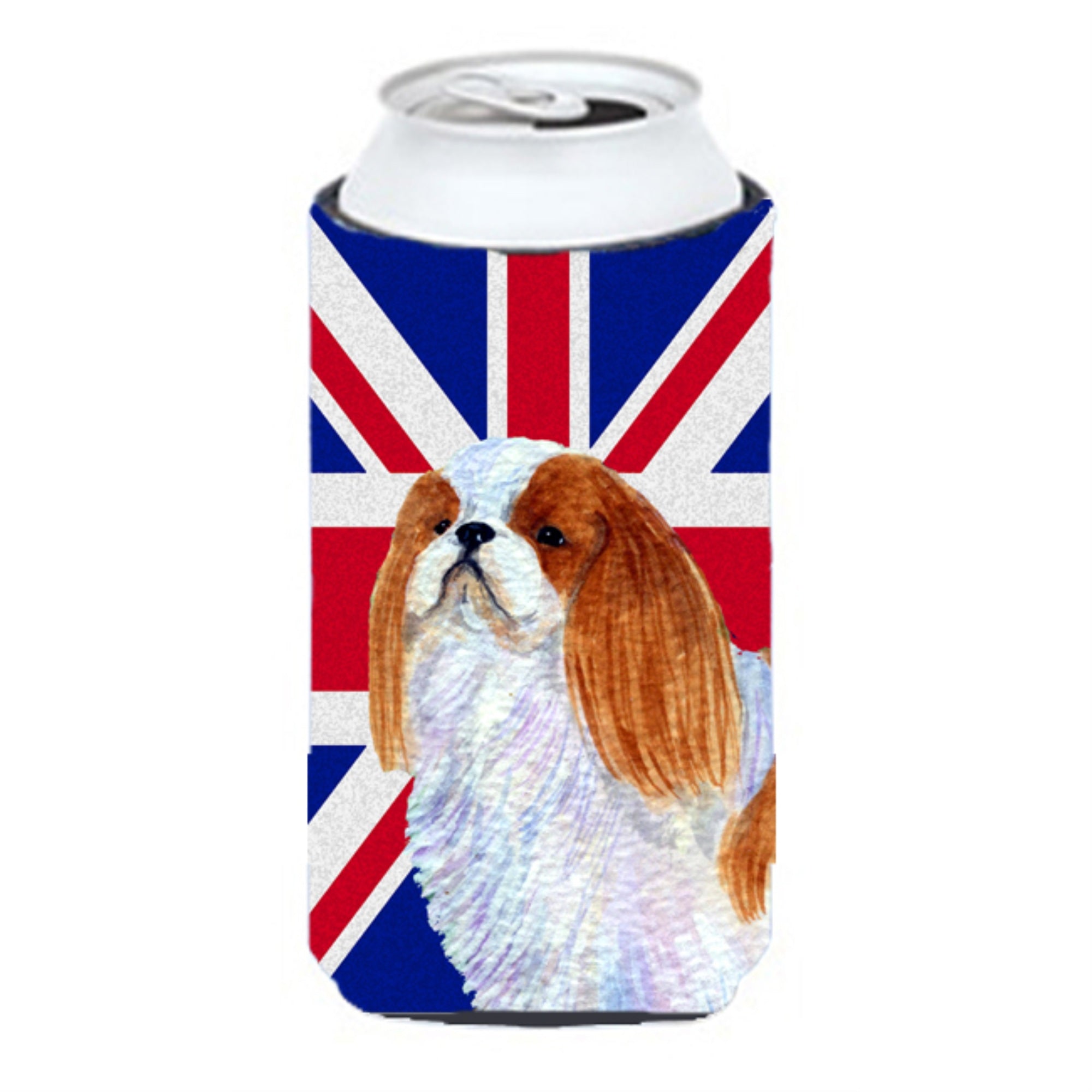 English Toy Spaniel With English Union Jack British Flag Tall Boy Beverage Insulator Hugger Ss4949Tbc