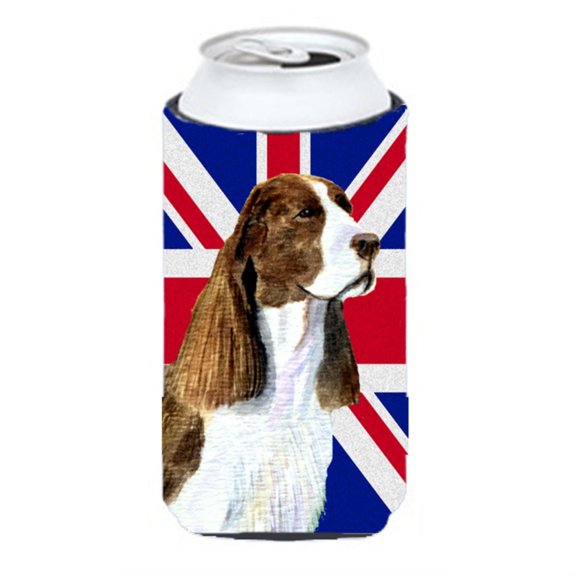 Springer Spaniel With English Union Jack British Flag Tall Boy Beverage Insulator Hugger Ss4955Tbc