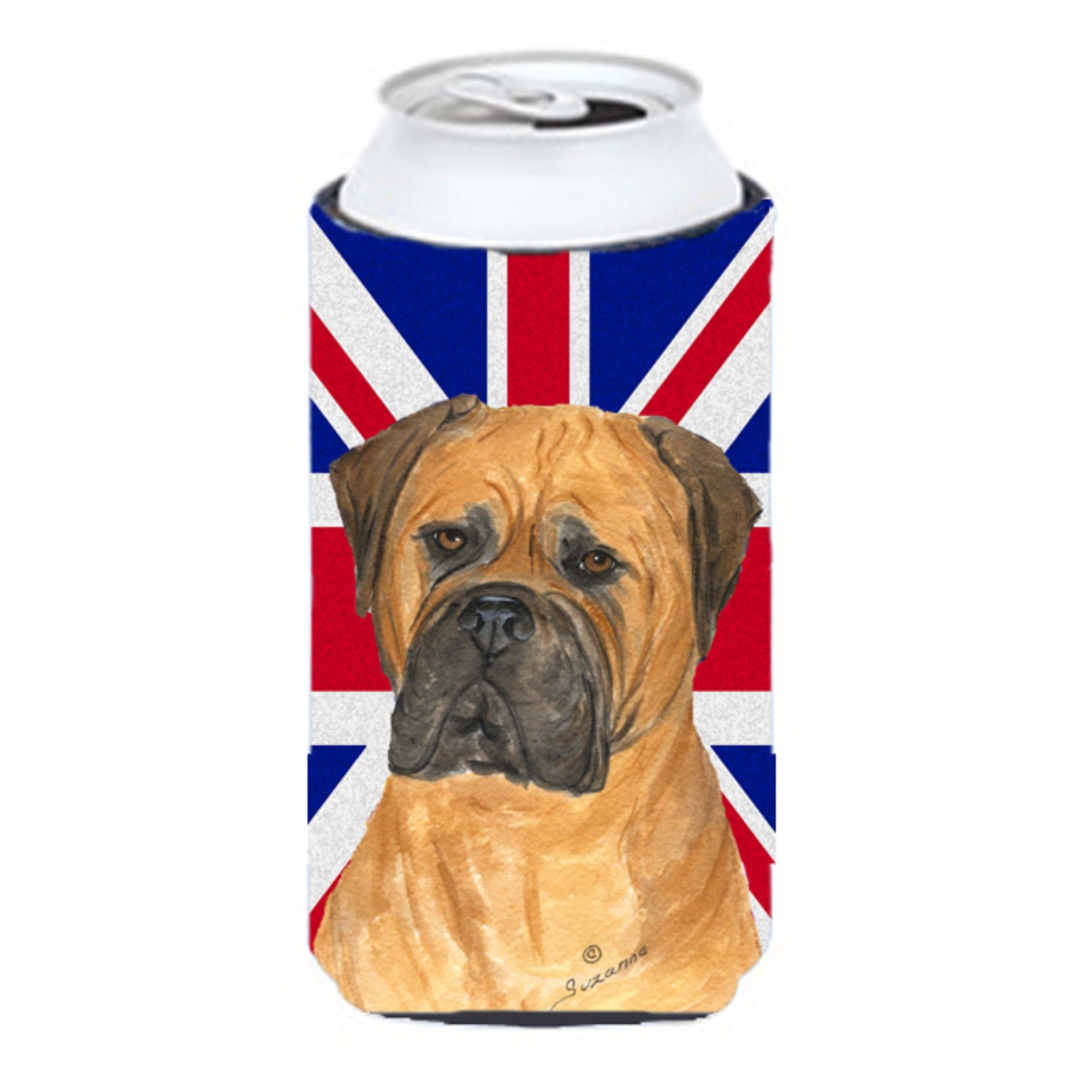 Bullmastiff With English Union Jack British Flag Tall Boy Beverage Insulator Hugger Ss4959Tbc