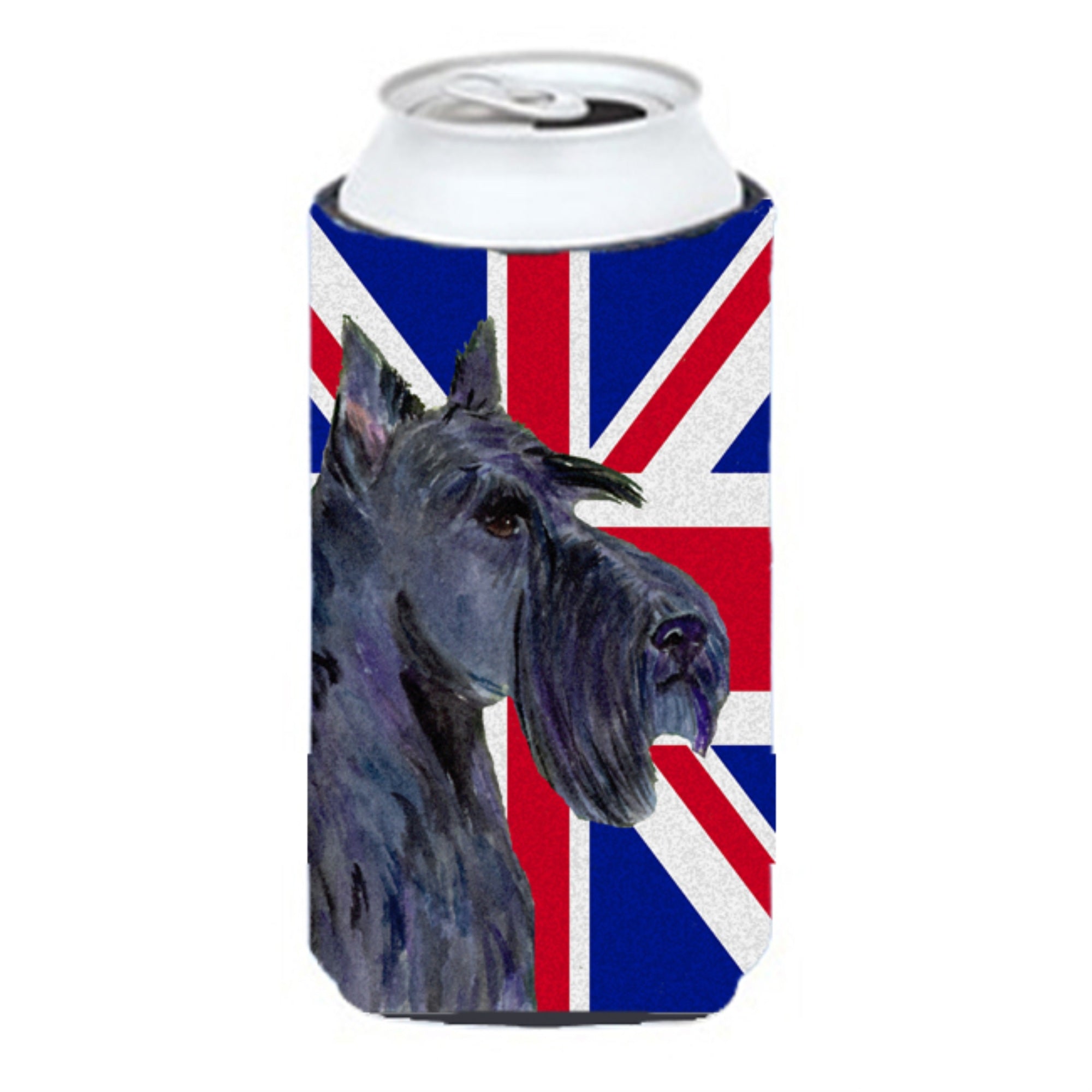 Scottish Terrier With English Union Jack British Flag Tall Boy Beverage Insulator Hugger Ss4971Tbc
