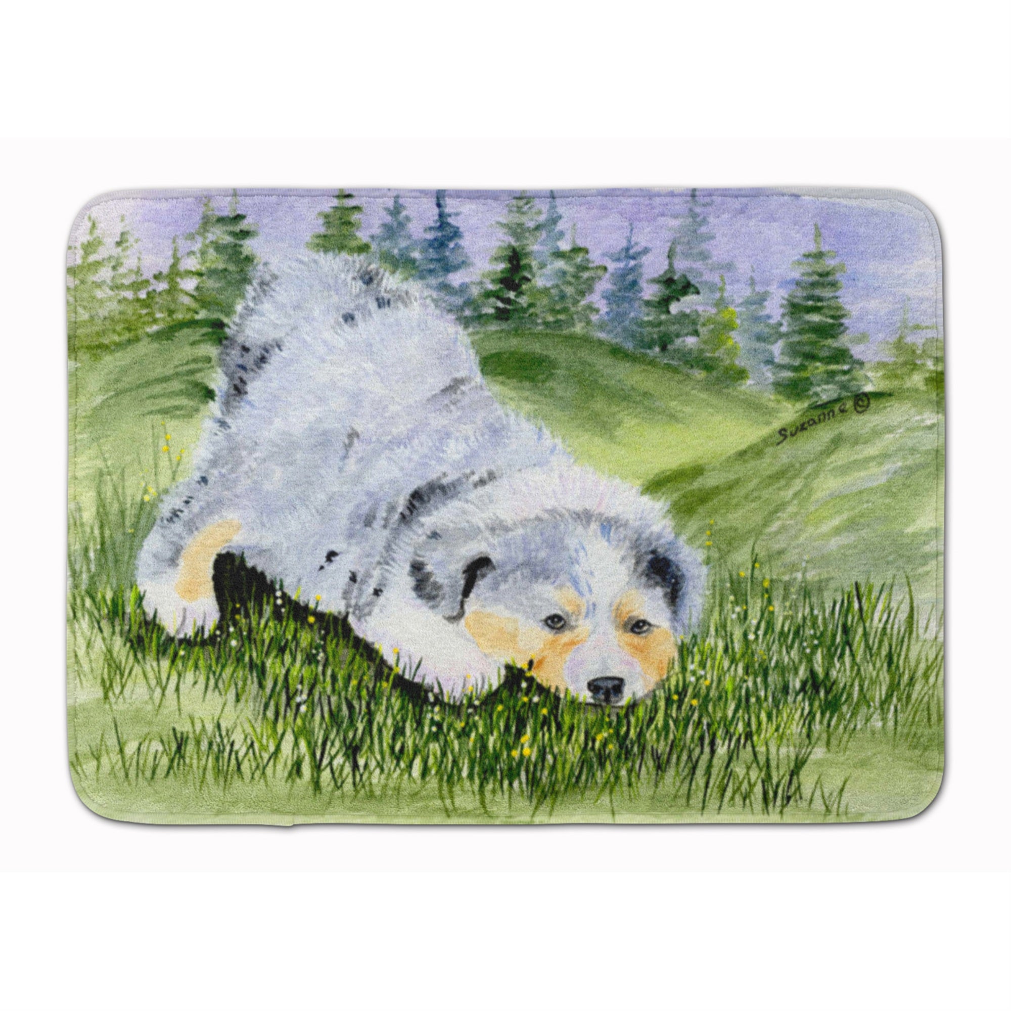 Carolines Treasures Australian Shepherd Floor Mat, 19 x 27, Multicolor