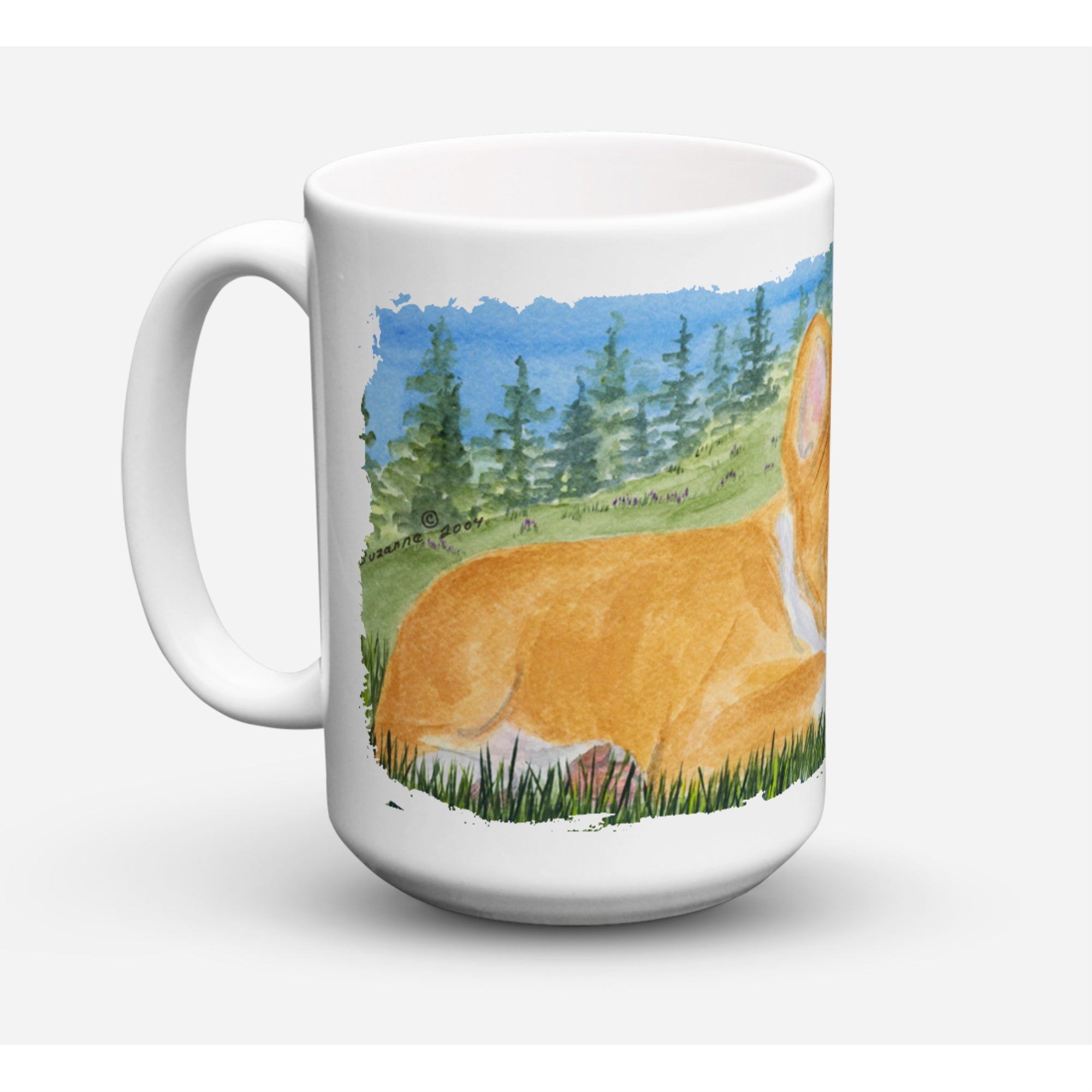 Carolines Treasures SS8016CM15 Basenji Dishwasher Safe Microwavable Ceramic Coffee Mug 15 oz Multicolor