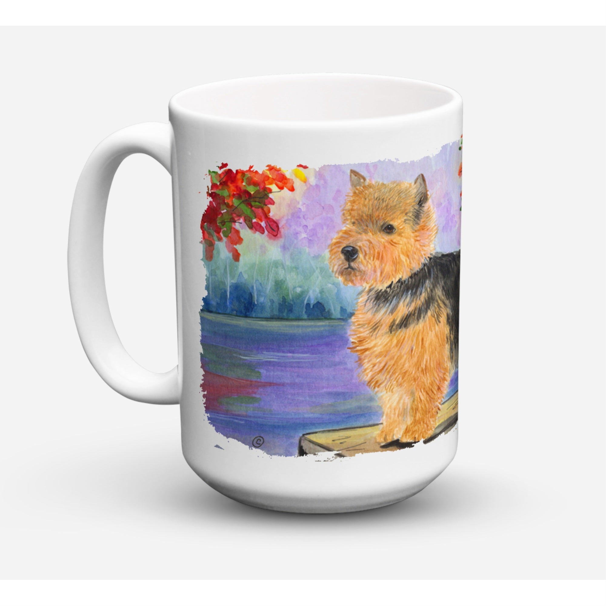 Carolines Treasures SS8054CM15 Norwich Terrier Microwavable Ceramic Coffee Mug 15 oz Multicolor