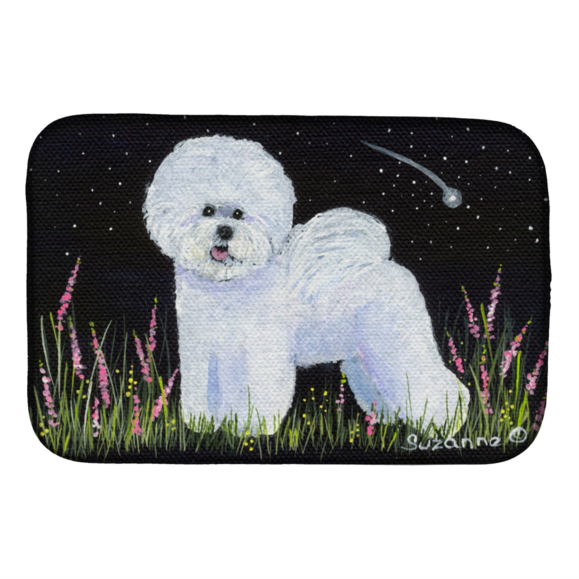 'Caroline'S Treasures Bichon Frise Dish Drying Mat, 14'''' X 21'''', Multicolor''