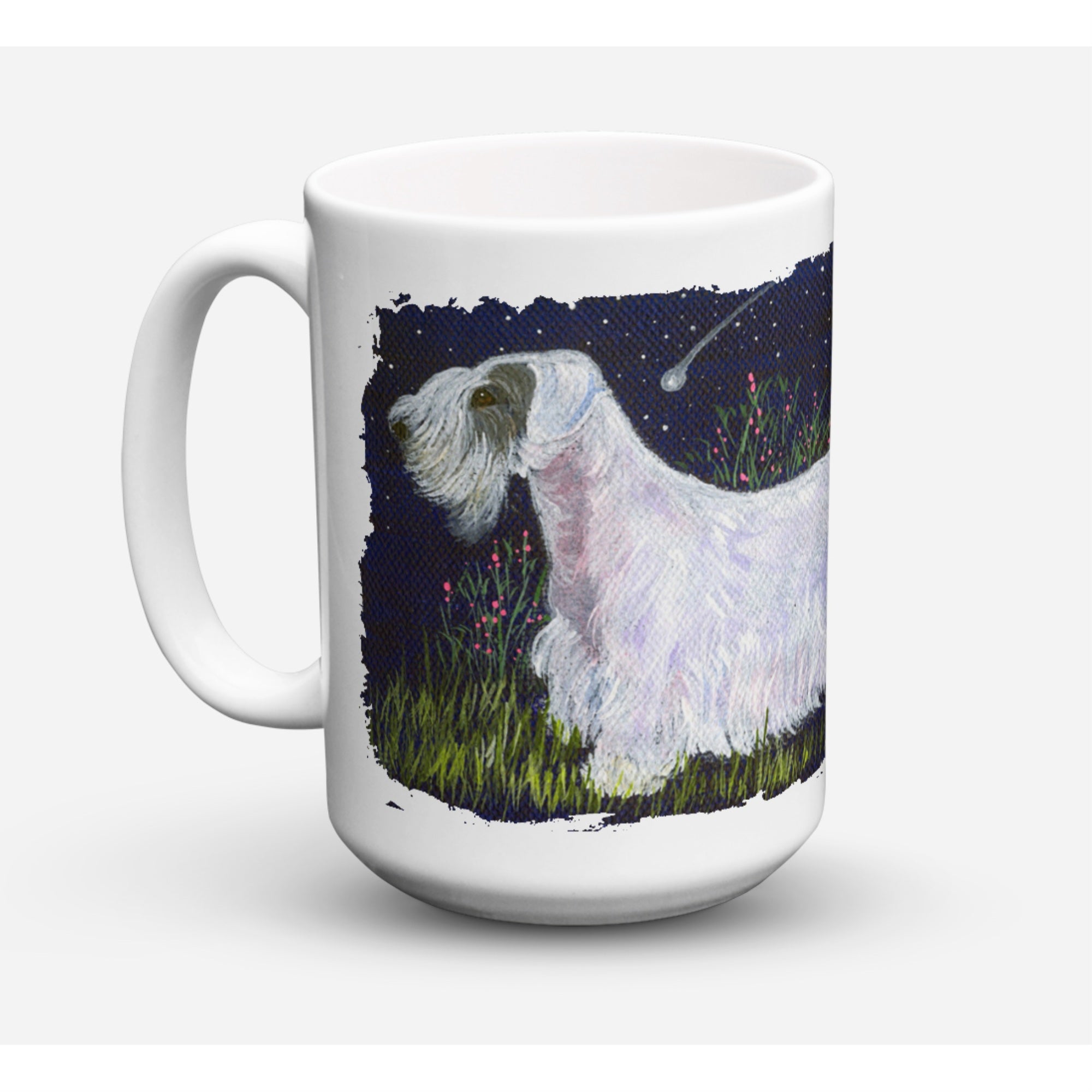 Carolines Treasures SS8145CM15 Sealyham Terrier Microwavable Ceramic Coffee Mug 15 oz Multicolor
