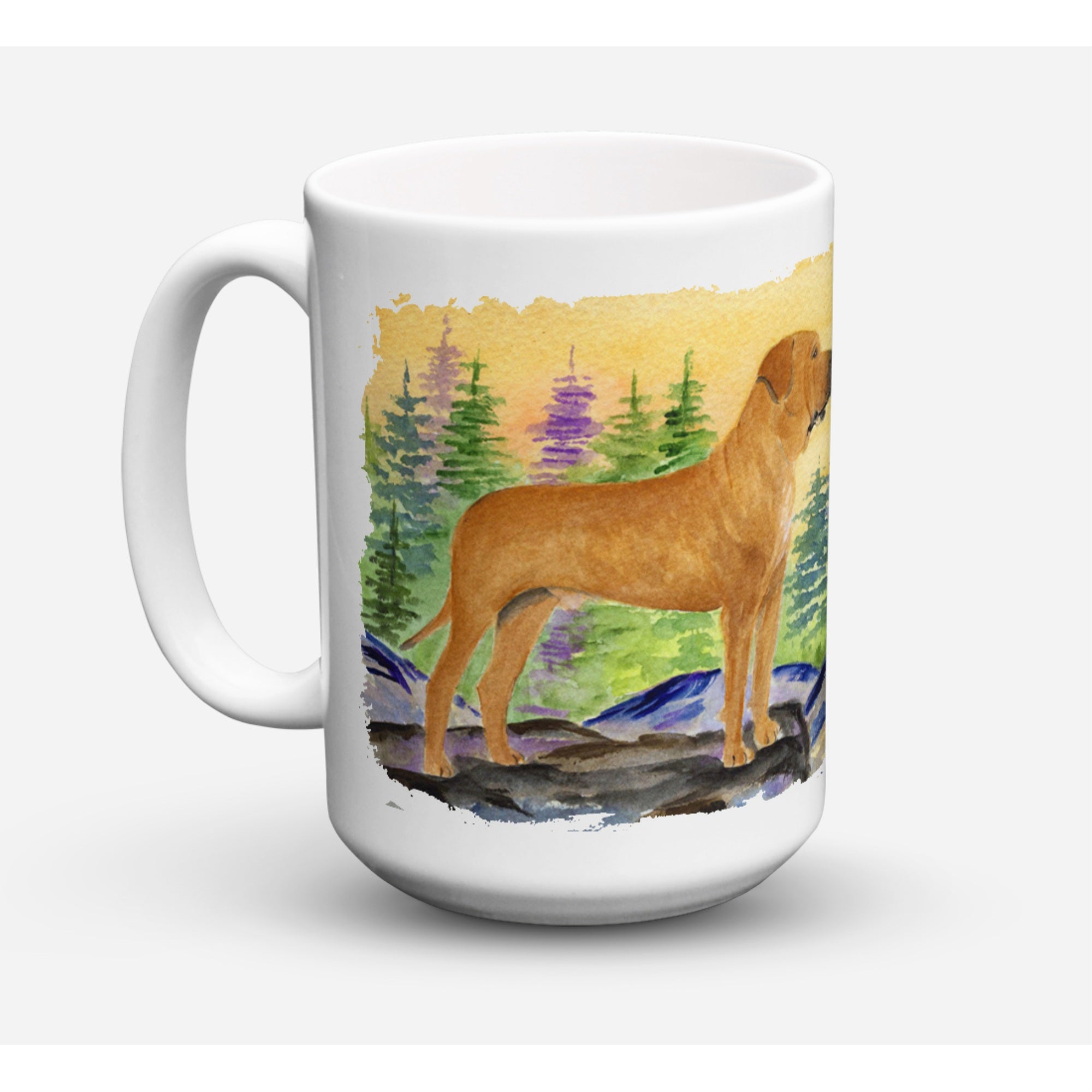 Carolines Treasures SS8195CM15 Tosa Inu Dishwasher Safe Microwavable Ceramic Coffee Mug 15 oz Multicolor