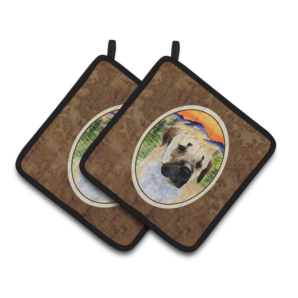 'Caroline'S Treasures Anatolian Shepherd Pair Of Pot Holders Ss8197Pthd, 7.5Hx7.5W, Multicolor''