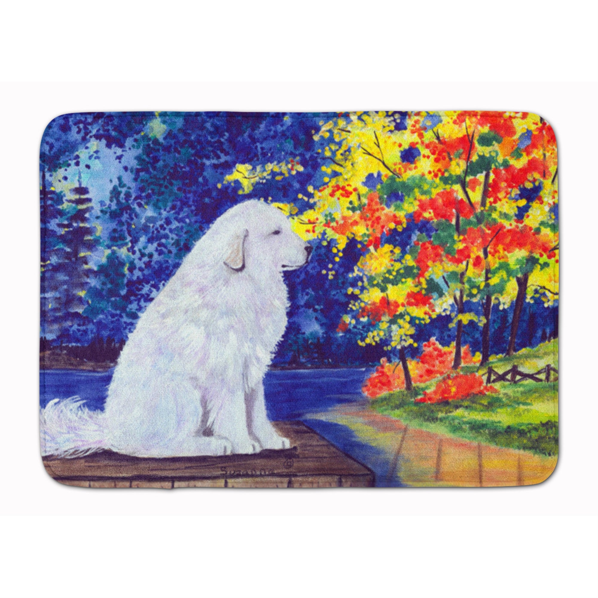 Carolines Treasures Pyrenees Floor Mat, 19 x 27, Multicolor